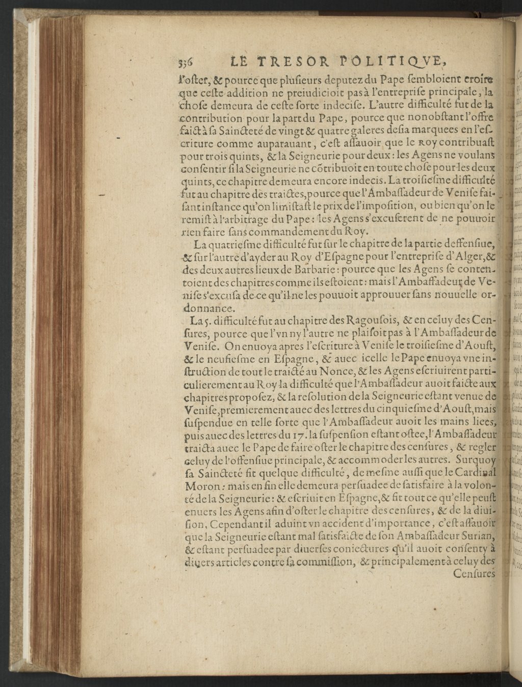 1608 - Nicolas Du Fossé - Trésor politique - BnF Tolbiac