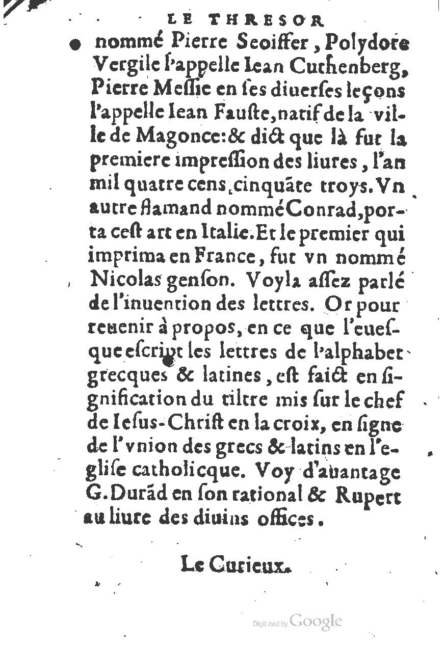1578 - Jean de Bordeaux - Trésor de l’Église catholique - BM Lyon