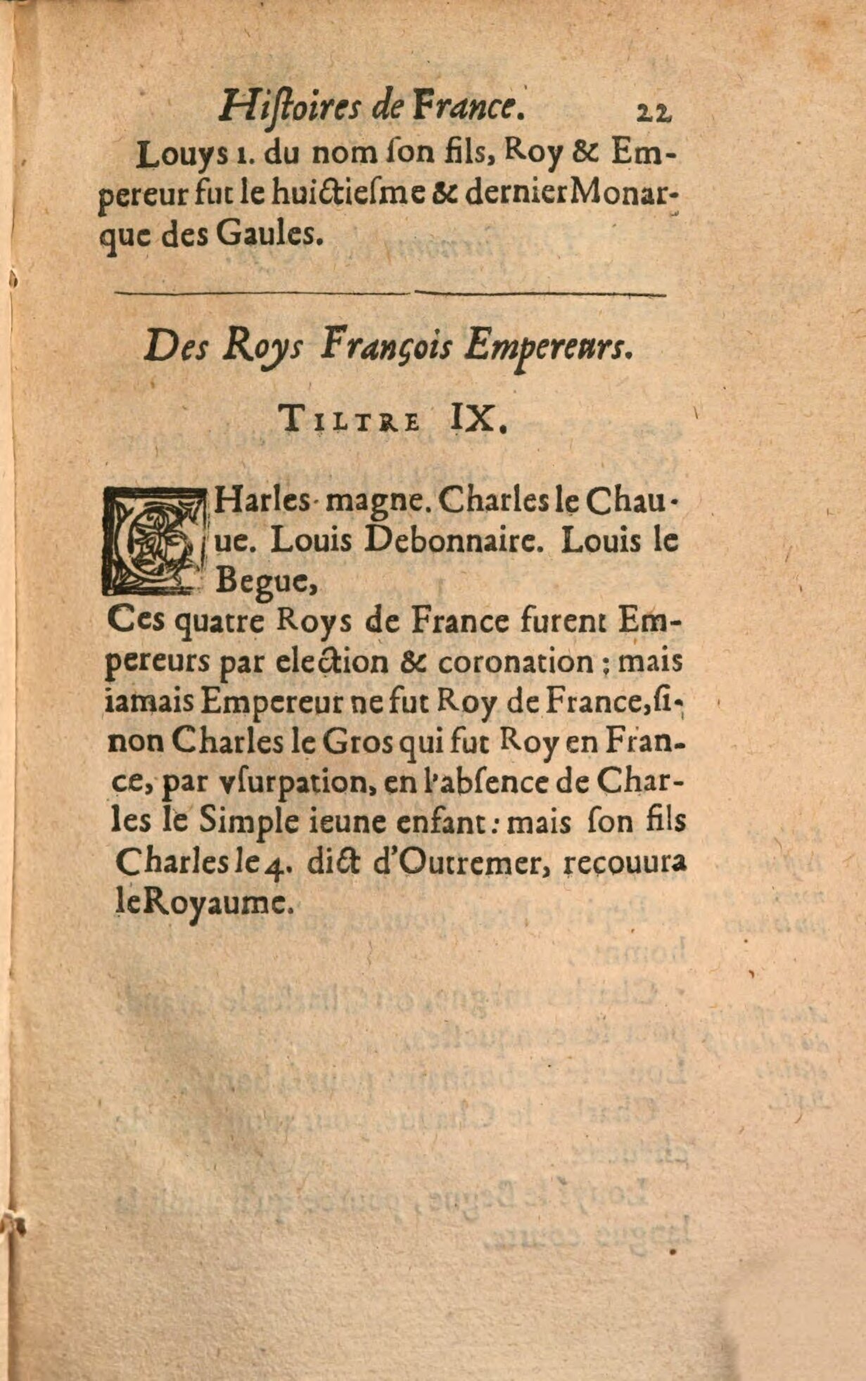 1639 - Jean Corrozet - Trésor des histoires de France - BSB Munich
