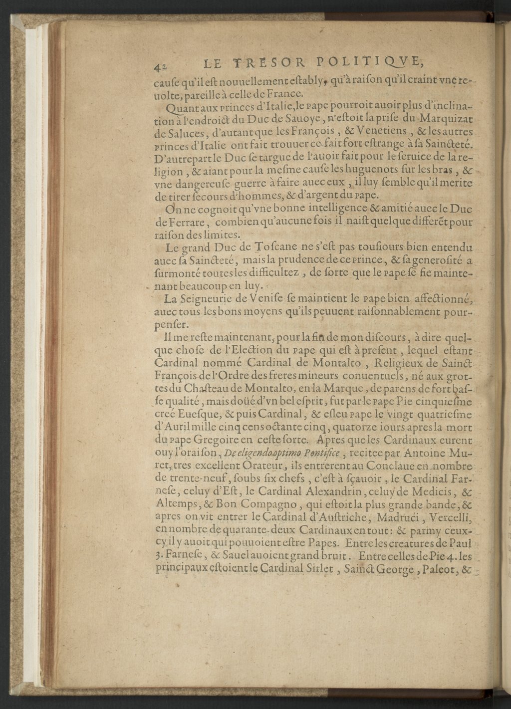 1608 - Nicolas Du Fossé - Trésor politique - BnF Tolbiac
