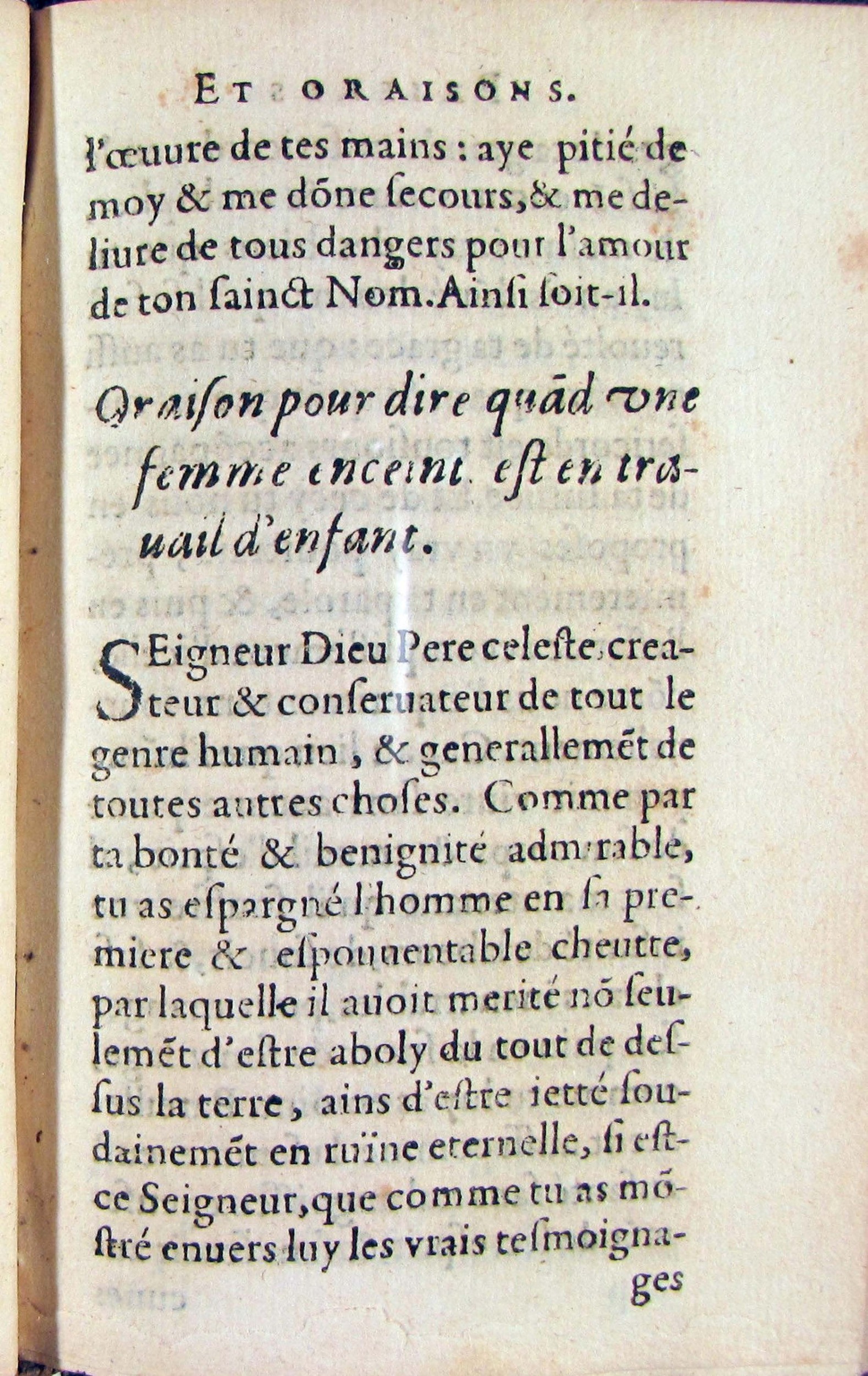 1572 - Antoine Certia - Trésor des prières, oraisons et instructions chrétiennes - Nîmes 1572 - Antoine Certia - Trésor des prières, oraisons et instructions chrétiennes - Nîmes