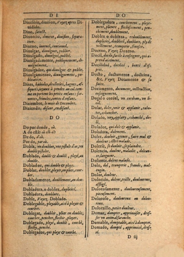 1607 - Marc Orry - Trésor des deux langues espagnole et française (Première et Seconde parties) - ÖNB Wien