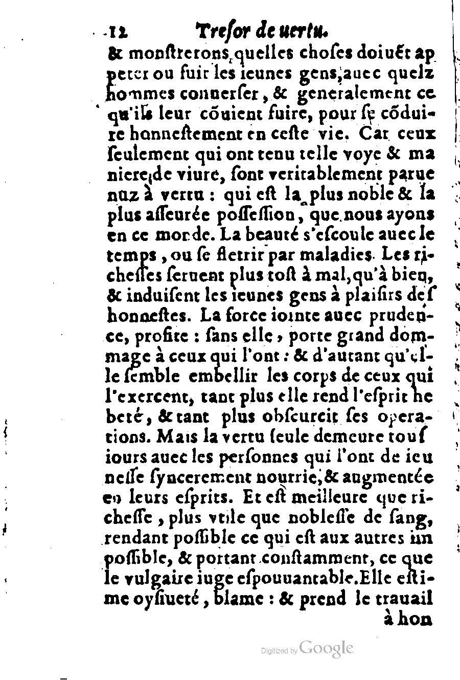 1576 - Benoît Rigaud - Trésor de vertu - British Library 1576 - Benoît Rigaud - Trésor de vertu - British Library