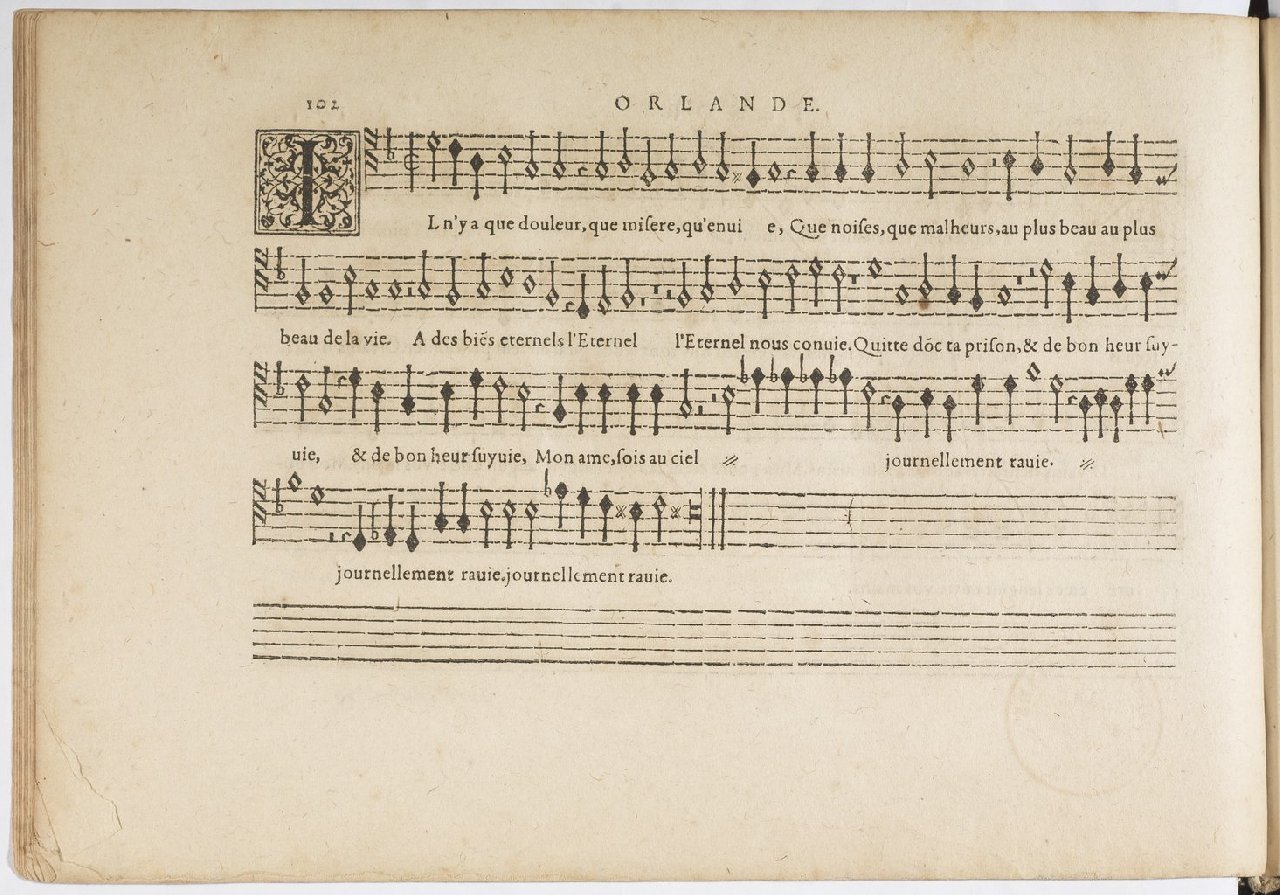 1594 - Paul Marceau - Trésor de musique d&#039;Orlande de Lassus, Superius, Bassus, Tenor, Quinta pars - BnF