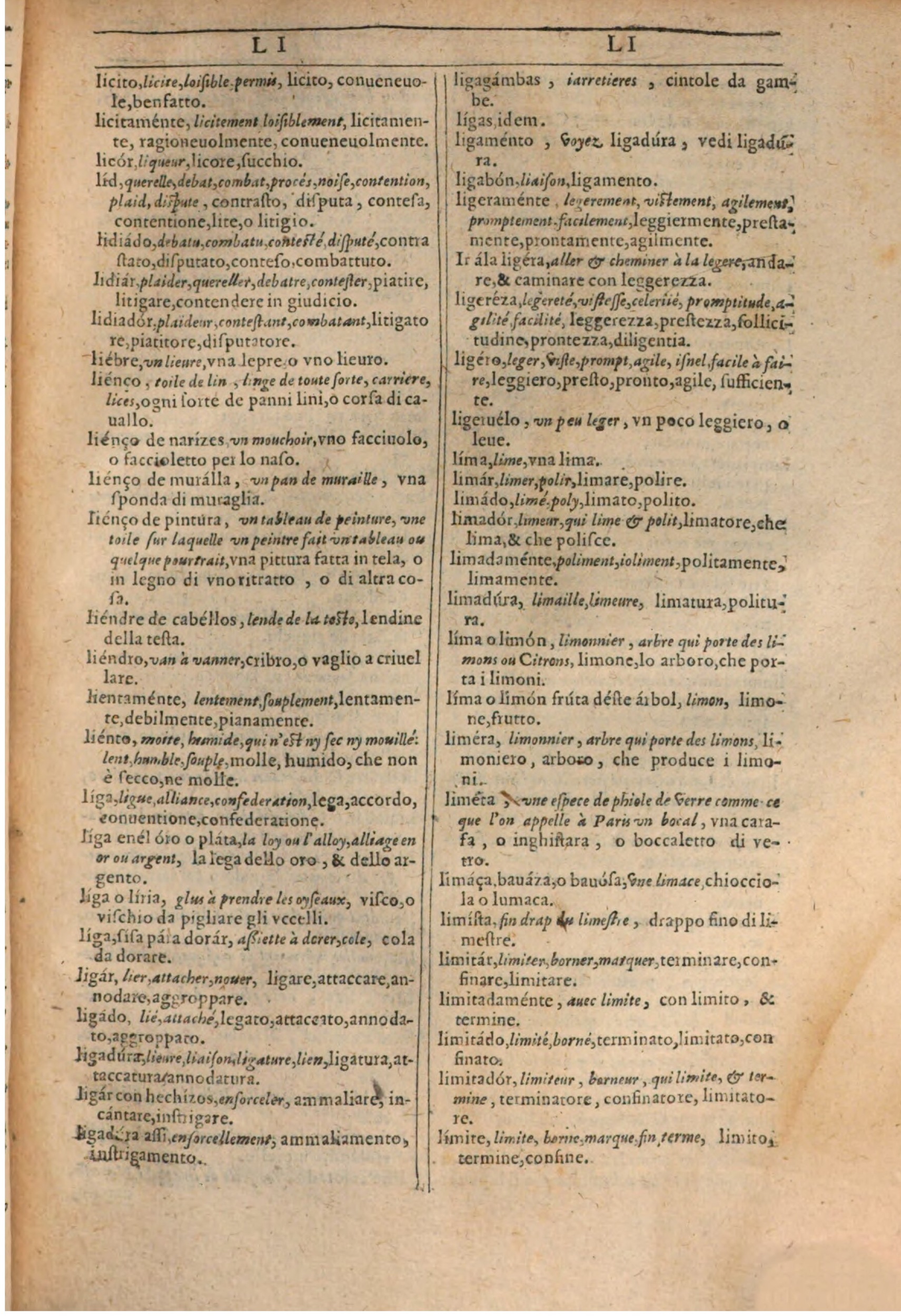 1609 - Philippe Albert et Alexandre Pernet - Trésor des trois langues française, italienne et espagnole (Première partie) - BSB Munich 1609 - Philippe Albert et Alexandre Pernet - Trésor des trois langues française, italienne et espagnole (Première partie) - BSB Munich
