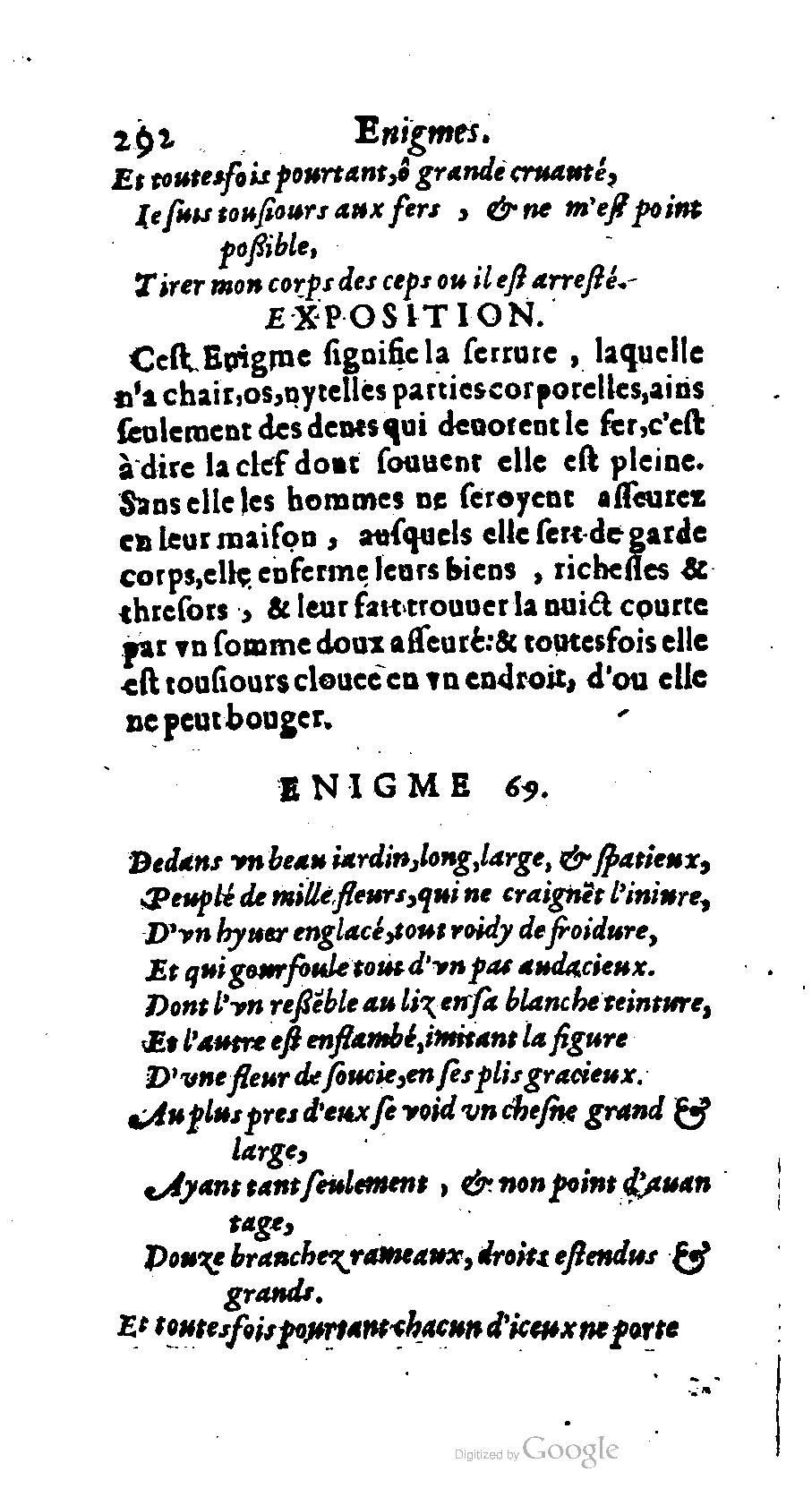 1611 - Romain de Beauvais - Trésor des récréations - BM Lyon