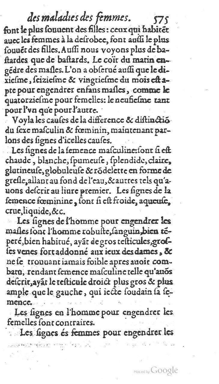 1585 - Jacques du Puis - Trésor des remèdes secrets pour les maladies des femmes - BnF