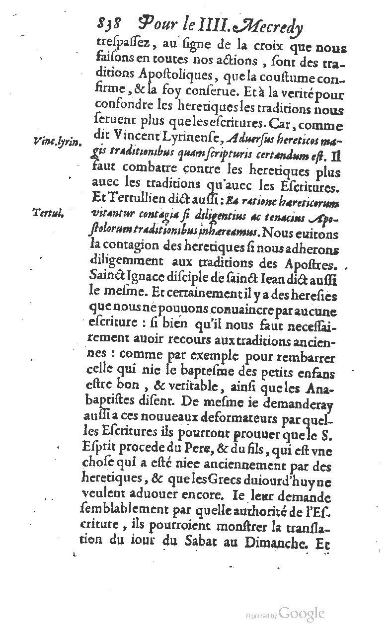 1607 - Nicolas Du Fossé - Trésor quadragésimal - T 01 - BM Lyon