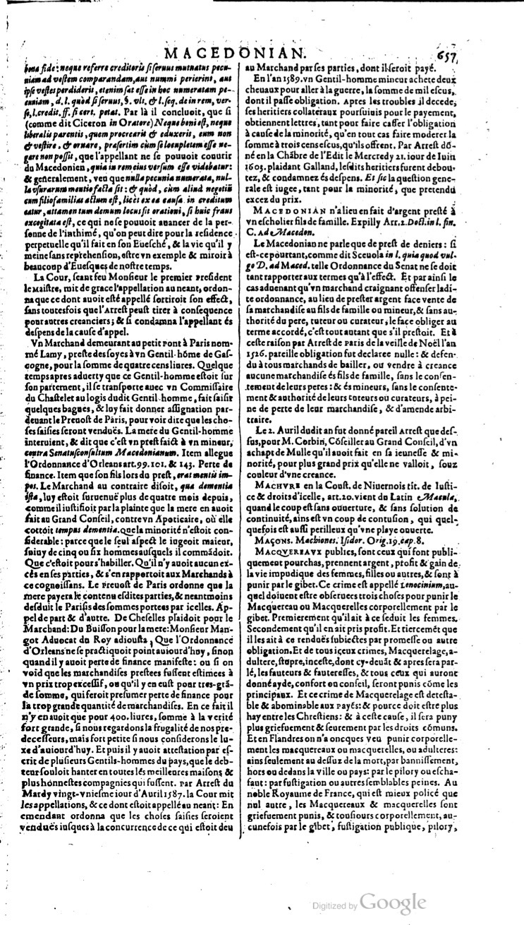 1629 - Veuve Nicolas Buon - Trésor du droit français (21754 T. 2) - BM Lyon
