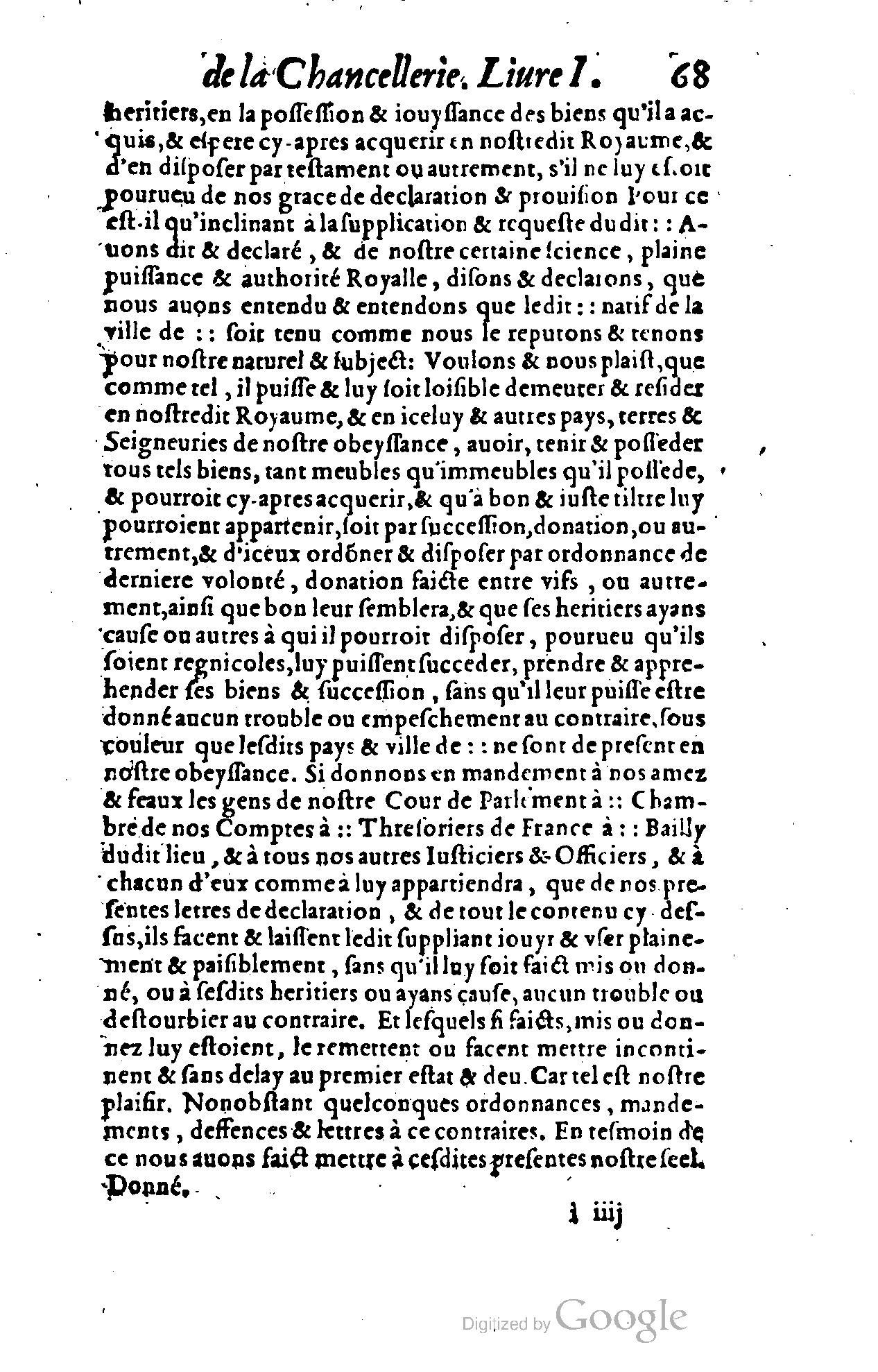 1614 - Jean Richer - Trésor du nouveau style et protocole de la chancellerie de France - BSB Munich
