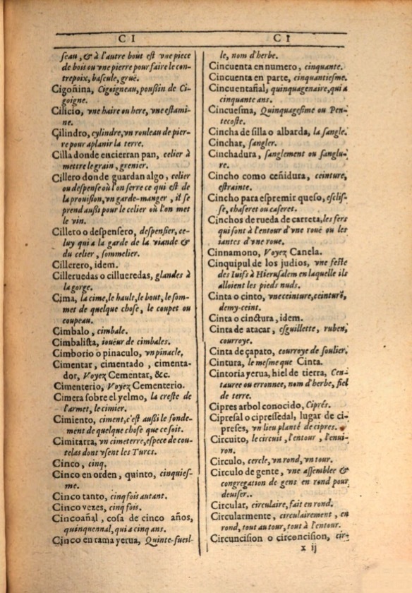 1607 - Marc Orry - Trésor des deux langues espagnole et française (Première et Seconde parties) - ÖNB Wien 1607 - Marc Orry - Trésor des deux langues espagnole et française (Première et Seconde parties) - ÖNB Wien