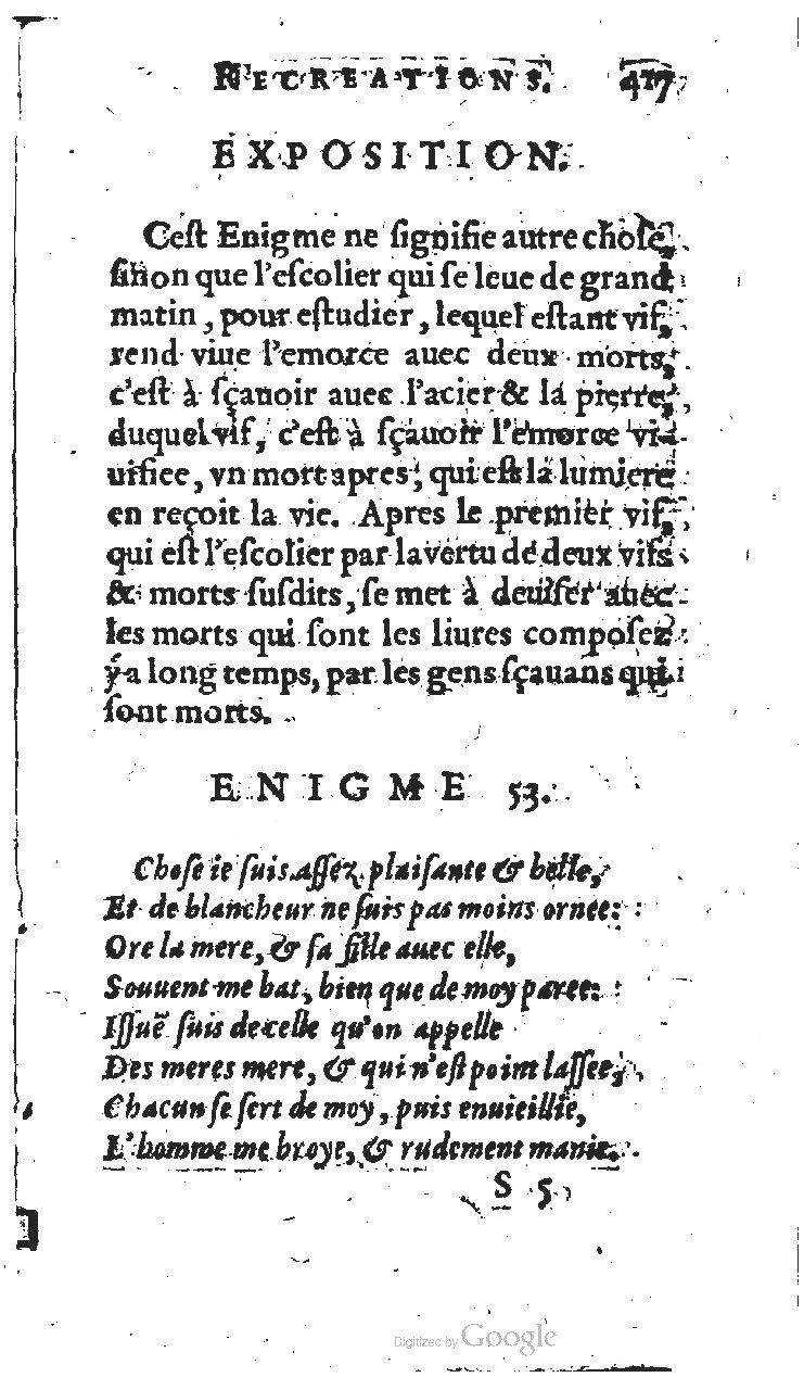 1627 - Jean Delamare - Trésor des récréations - BSB Munich