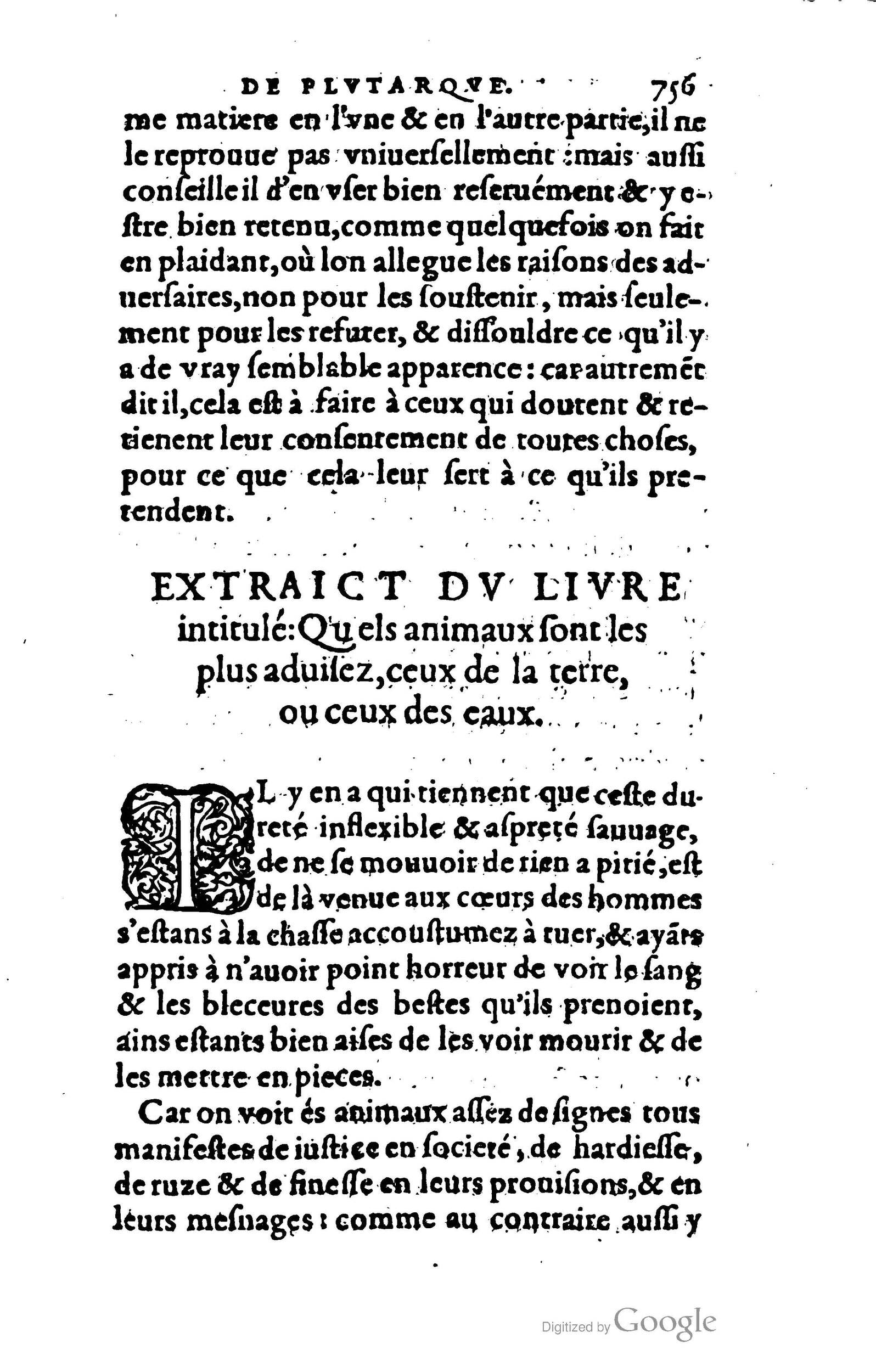 1578 - Jean Poupy - Trésor des morales de Plutarque - BSB Munich