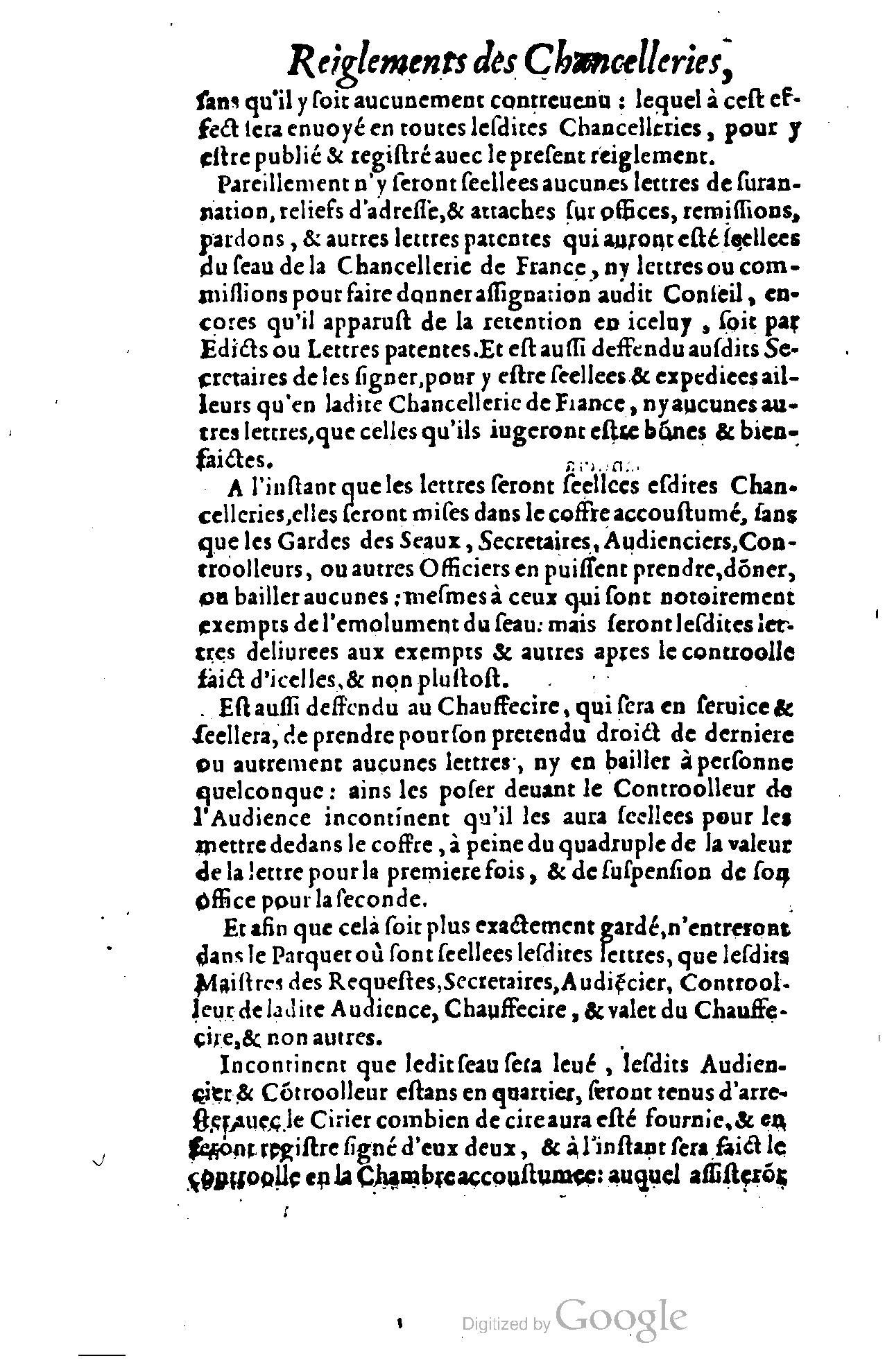 1614 - Jean Richer - Trésor du nouveau style et protocole de la chancellerie de France - BSB Munich