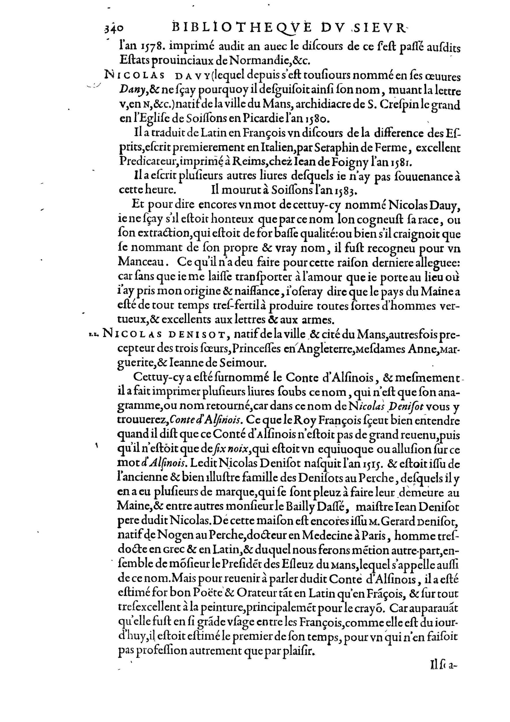 1584 - Abel L&#039;Angelier - Bibliothèques françaises - BnF
