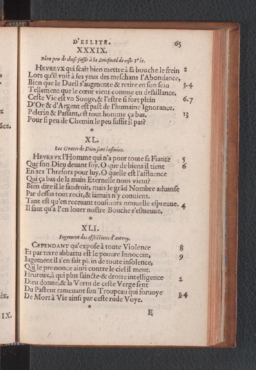 1577 - Jean de Laon - Trésor des 150 psaumes de David - Genève