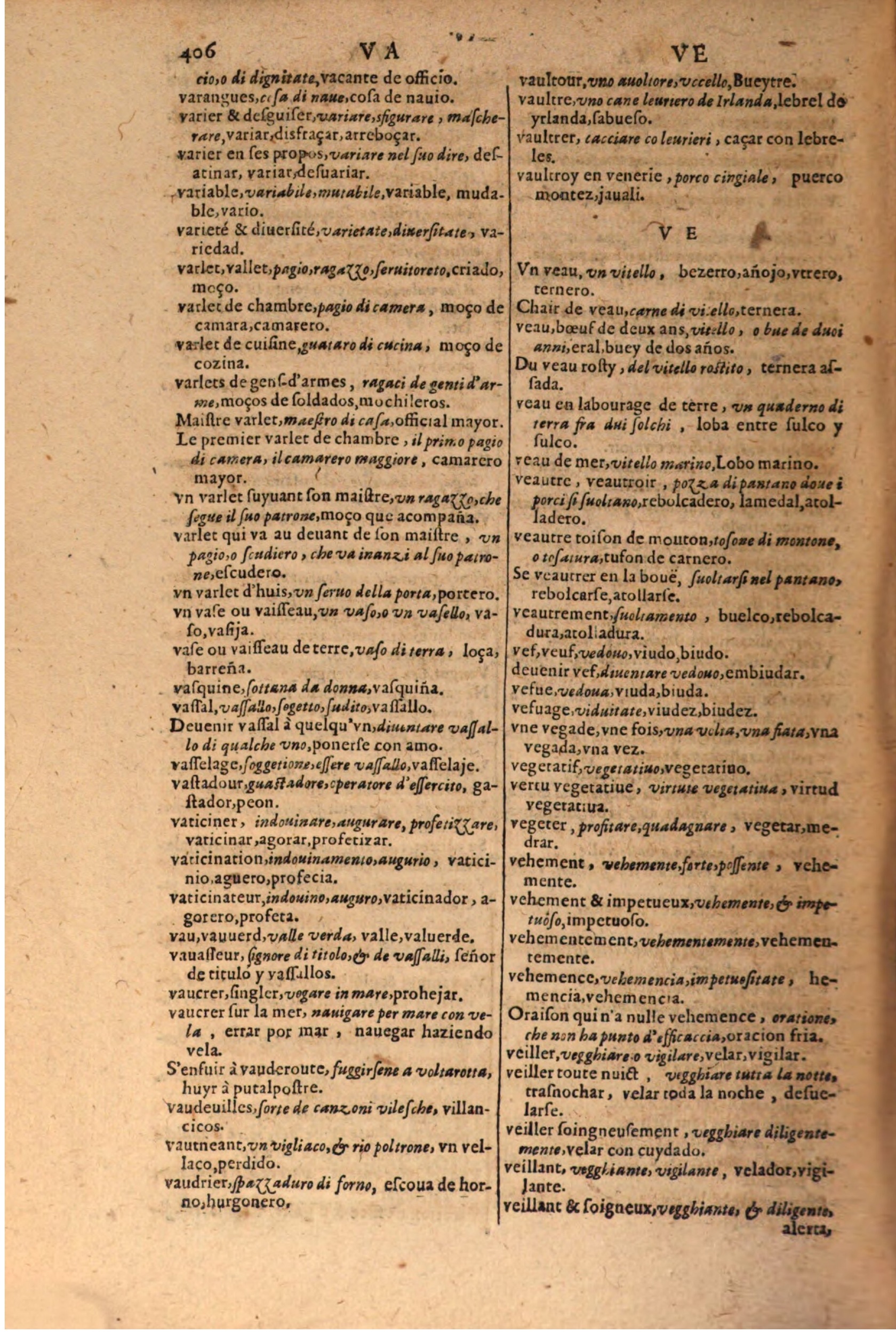 1616 - Pierre de la Rovière - Trésor des trois langues (Seconde partie) - BSB Munich