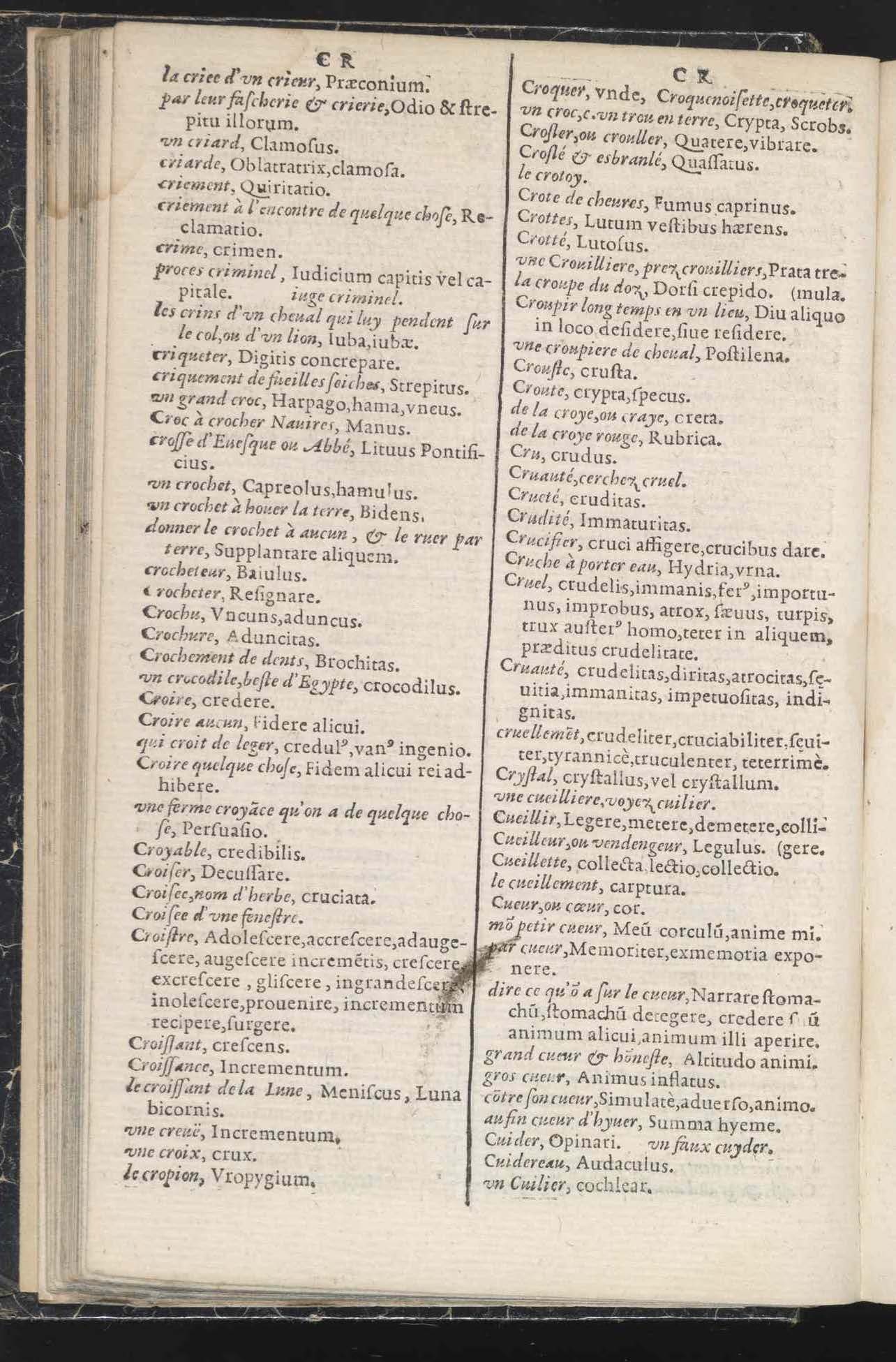 1597 - Richard Aubert - Trésor des mots et traits français - Den Haag 1597 - Richard Aubert - Trésor des mots et traits français - Den Haag