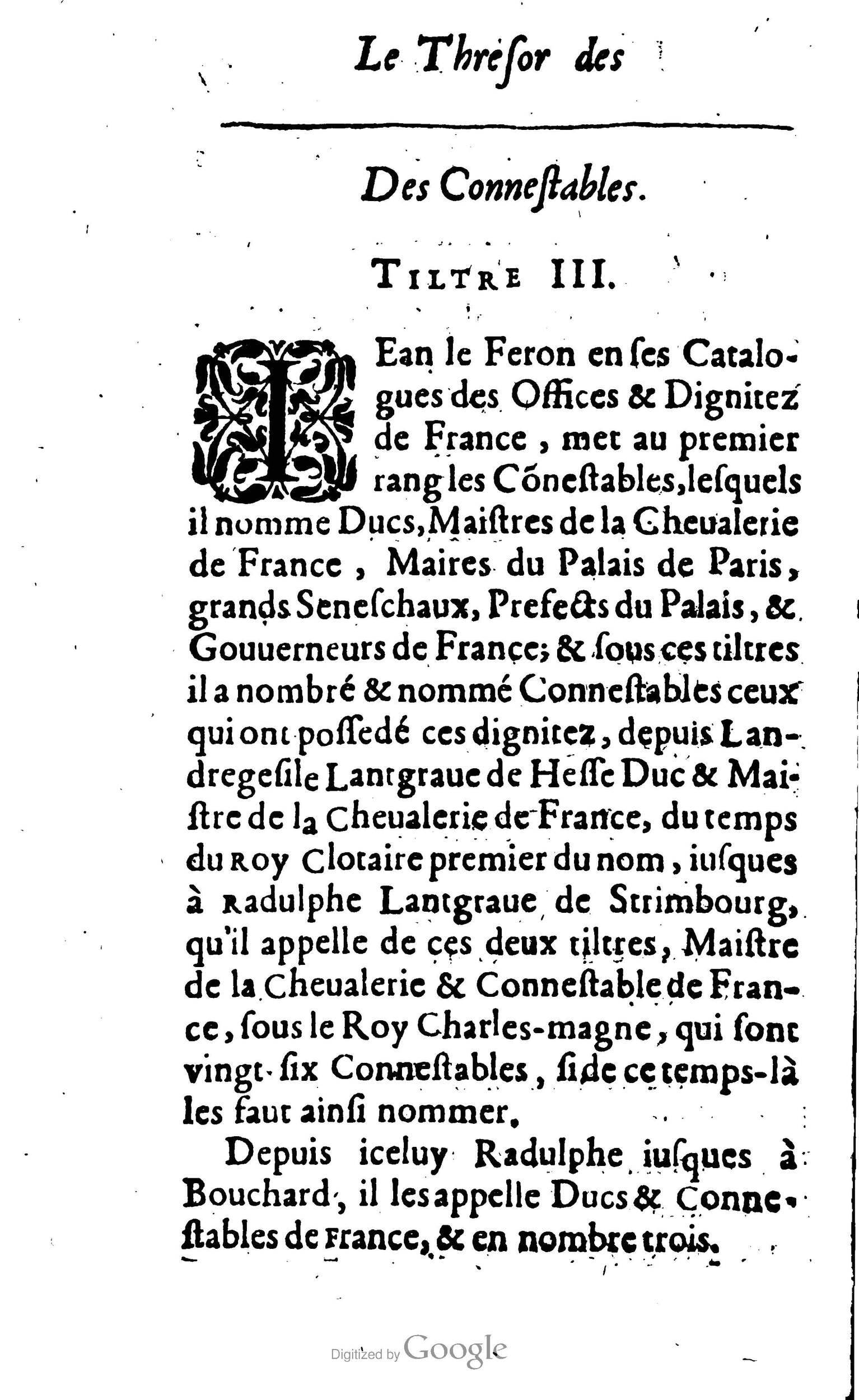 1638 - Jean Corrozet - Trésor des histoires de France - BM Lyon