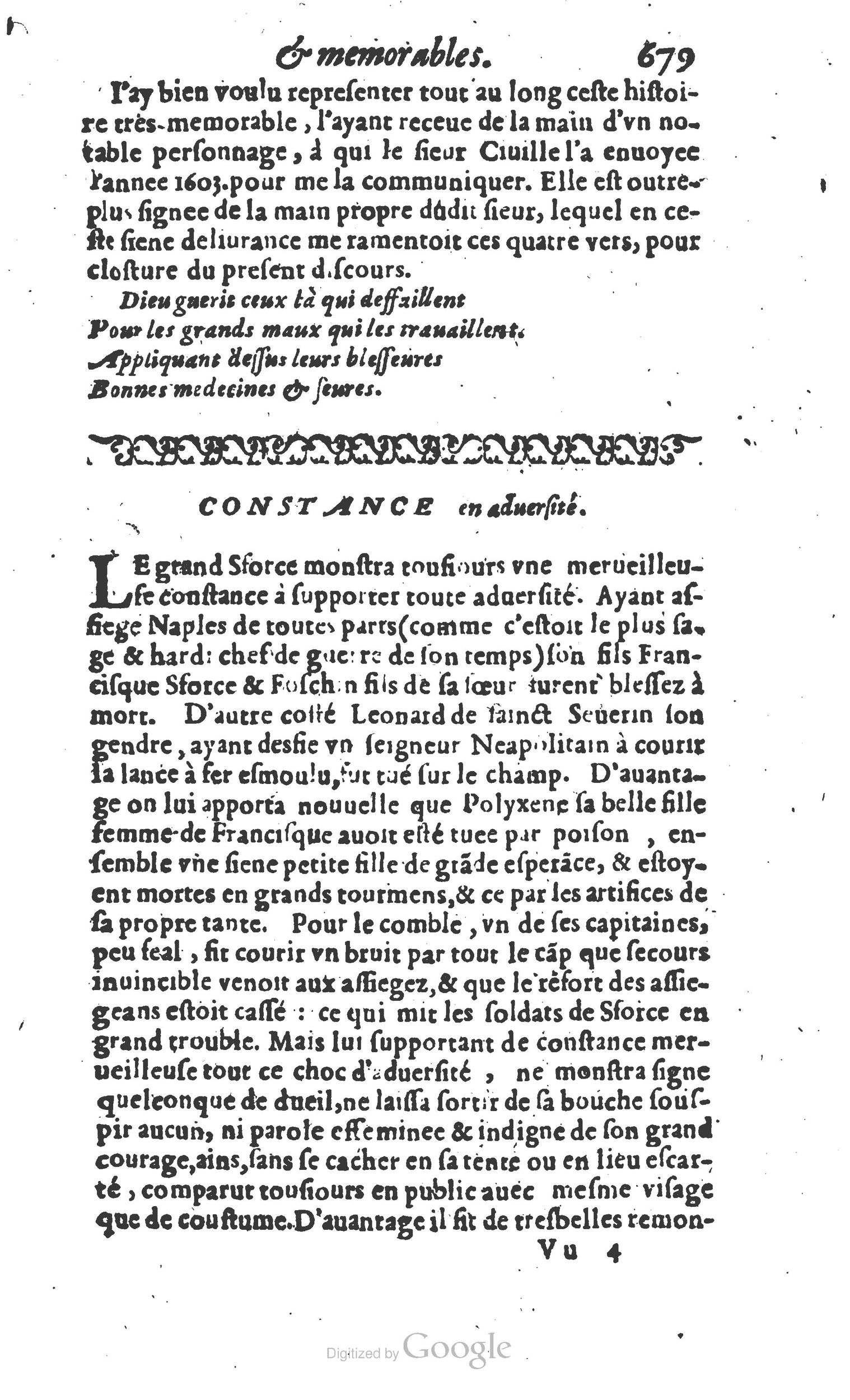 1610 - Paul Marceau - Trésor d’histoires admirables et mémorables - Princeton