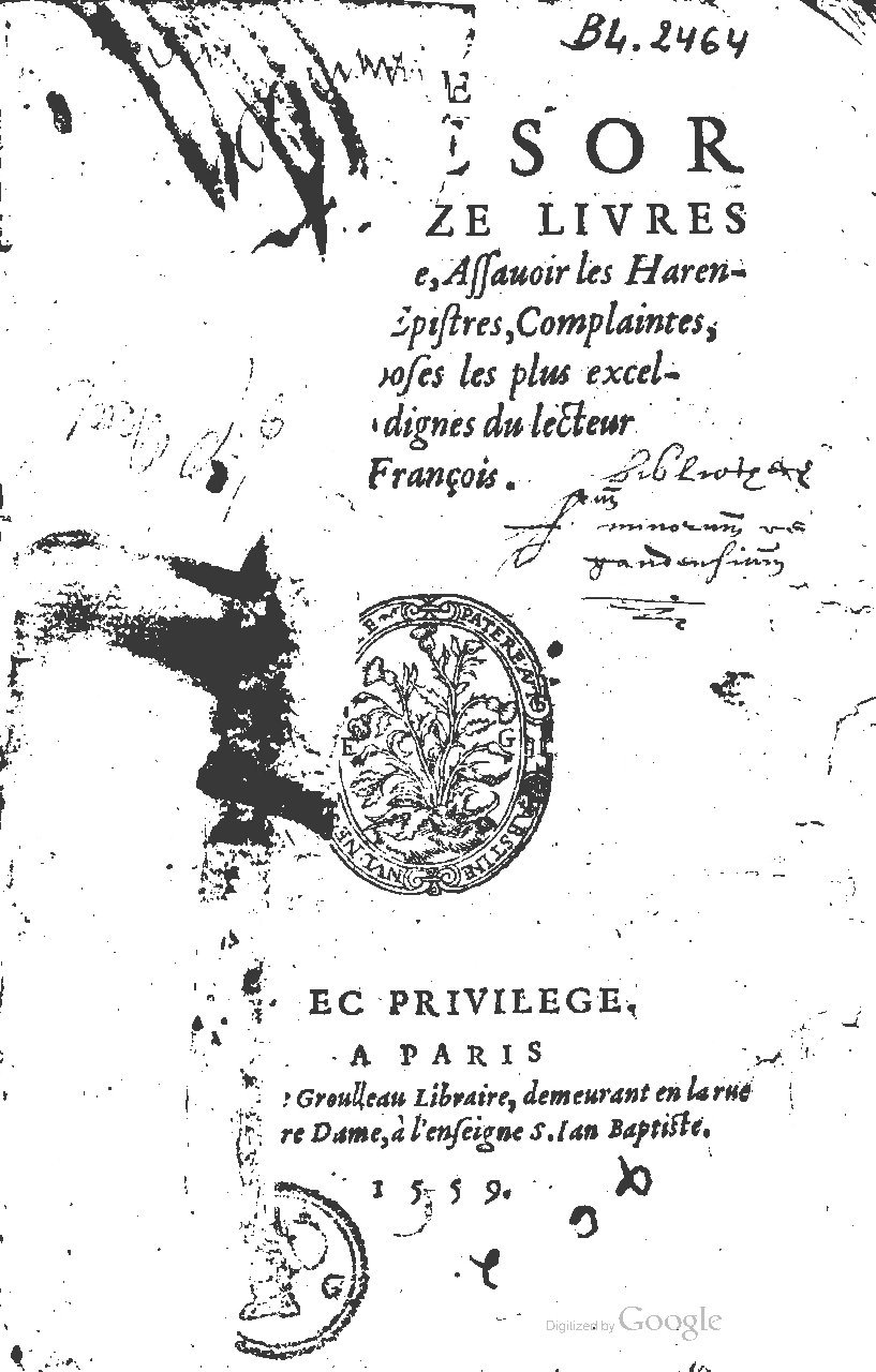 1559 - Étienne Groulleau - Trésor des Amadis - UGent