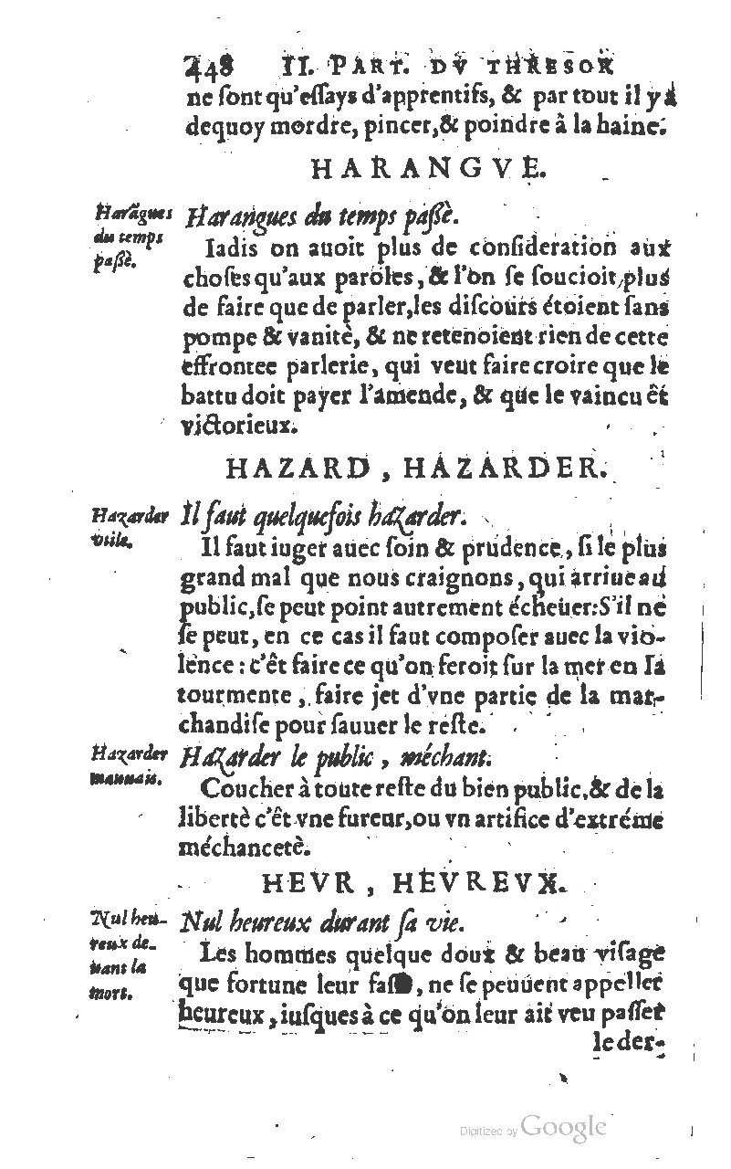 1610 - Louis Coste - Trésor de l’éloquence française (Seconde partie) - BM Lyon