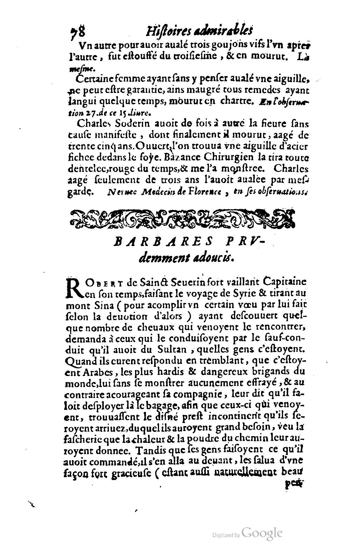 1620 - Samuel Crespin - Trésor d’histoires admirables et mémorables - BCU Lausanne