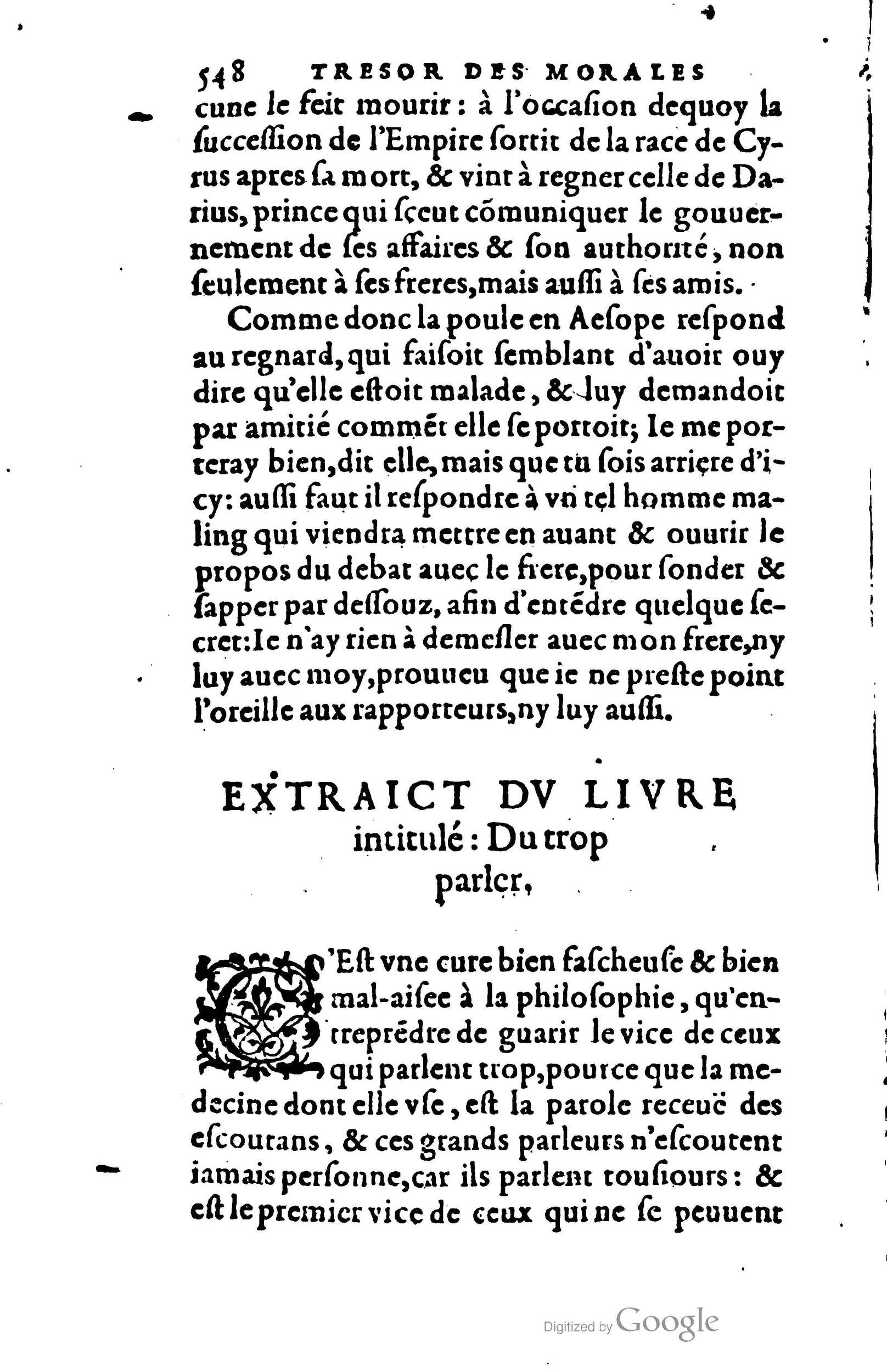 1578 - Jean Poupy - Trésor des morales de Plutarque - BSB Munich