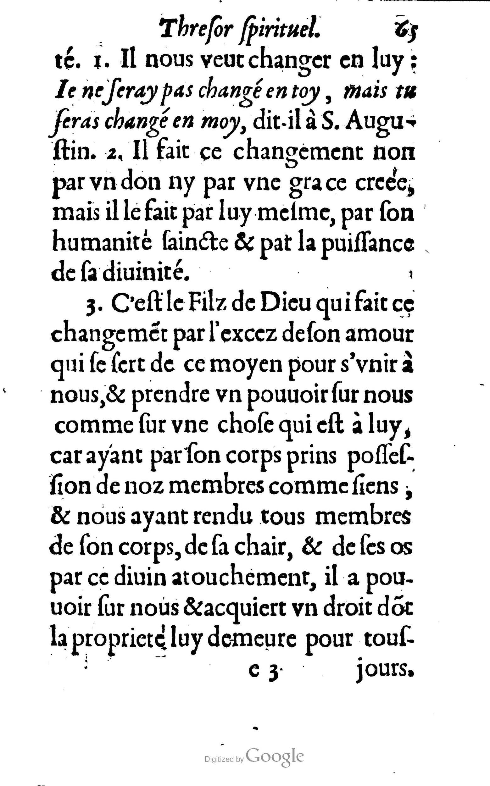 1633 - François Waudré - Trésor spirituel contenant les excellences du christianisme - BM Lyon