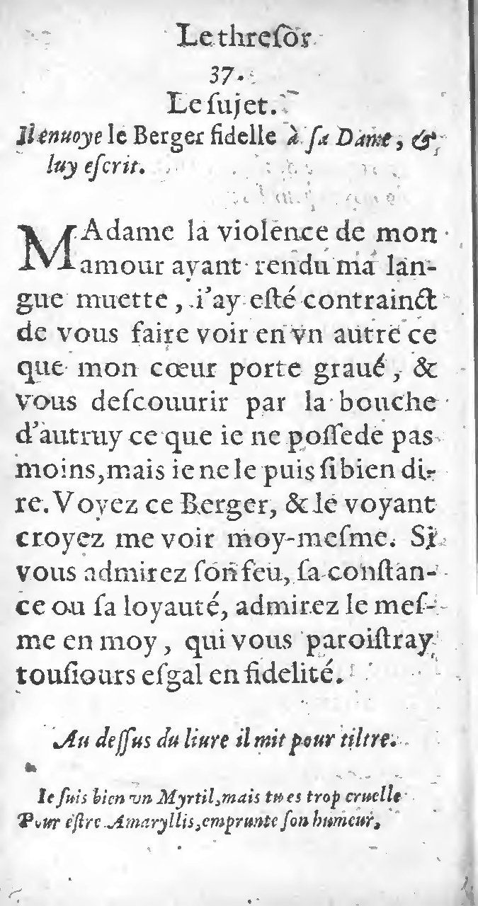 1597 - Thomas Daré - Trésor d’amour - Toronto