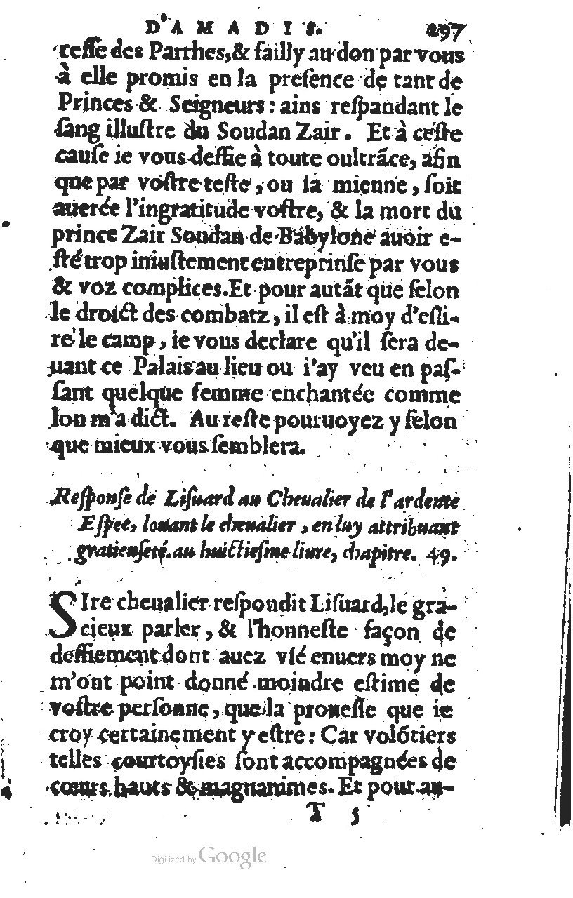 1567 - Jean Pygot - Trésor des Amadis - BM Lyon