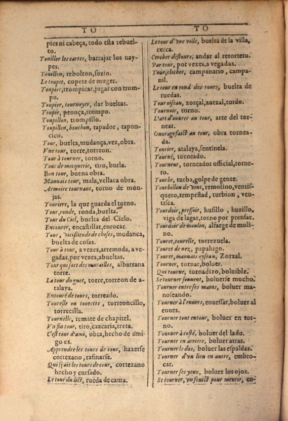 1607 - Marc Orry - Trésor des deux langues espagnole et française (Première et Seconde parties) - ÖNB Wien