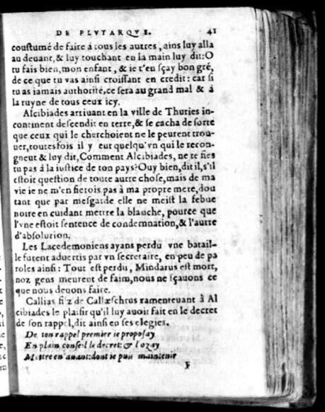 1574 - Benoît Rigaud - Trésor des vies de Plutarque - Avignon
