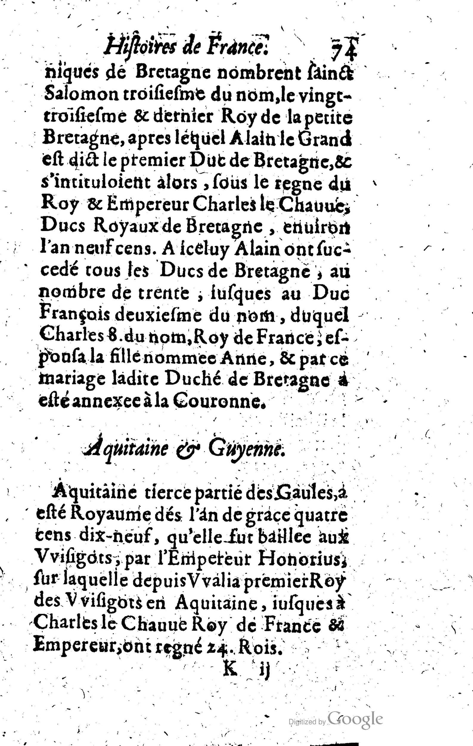 1619 - Jean Corrozet - Trésor des histoires de France - Anvers Musée Plantin-Moretus