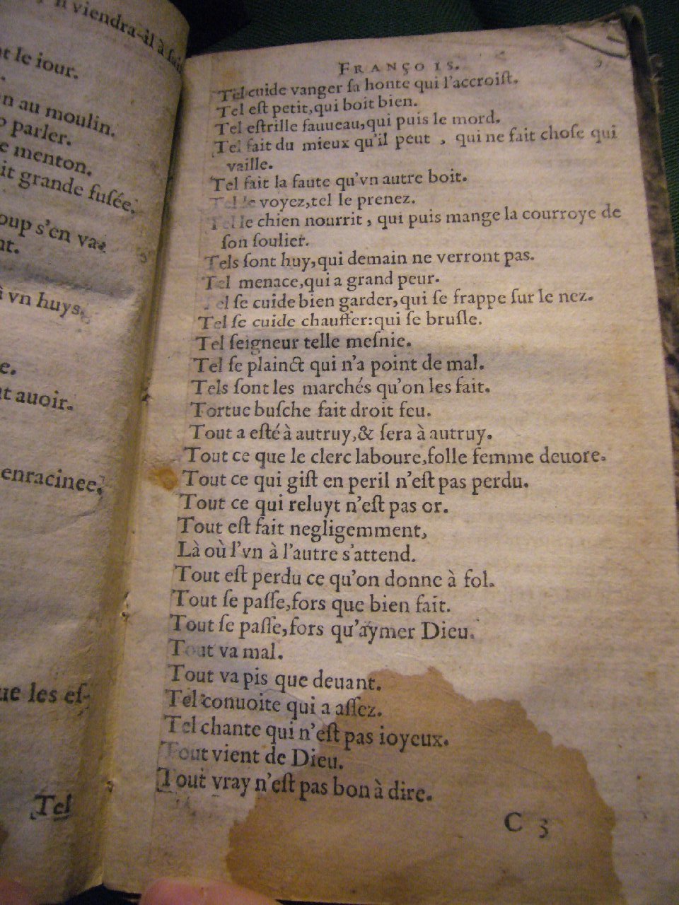 1617 - François Lefebvre - Trésor de sentences dorées et argentées - BnF Tolbiac