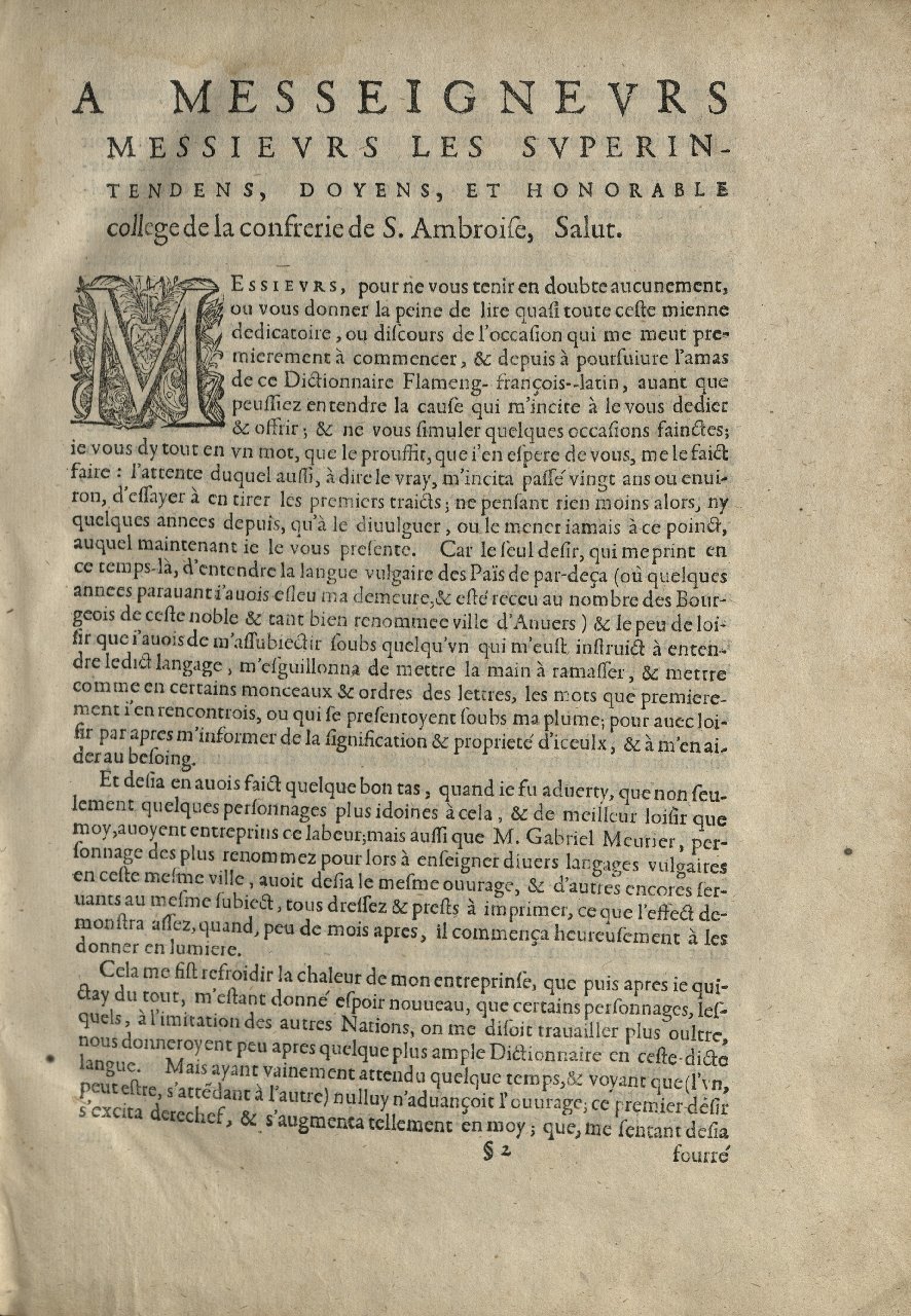 1573 - Christophe Plantin - Trésor du langage bas-allemand - Greifswald 1573 - Christophe Plantin - Trésor du langage bas-allemand - Greifswald