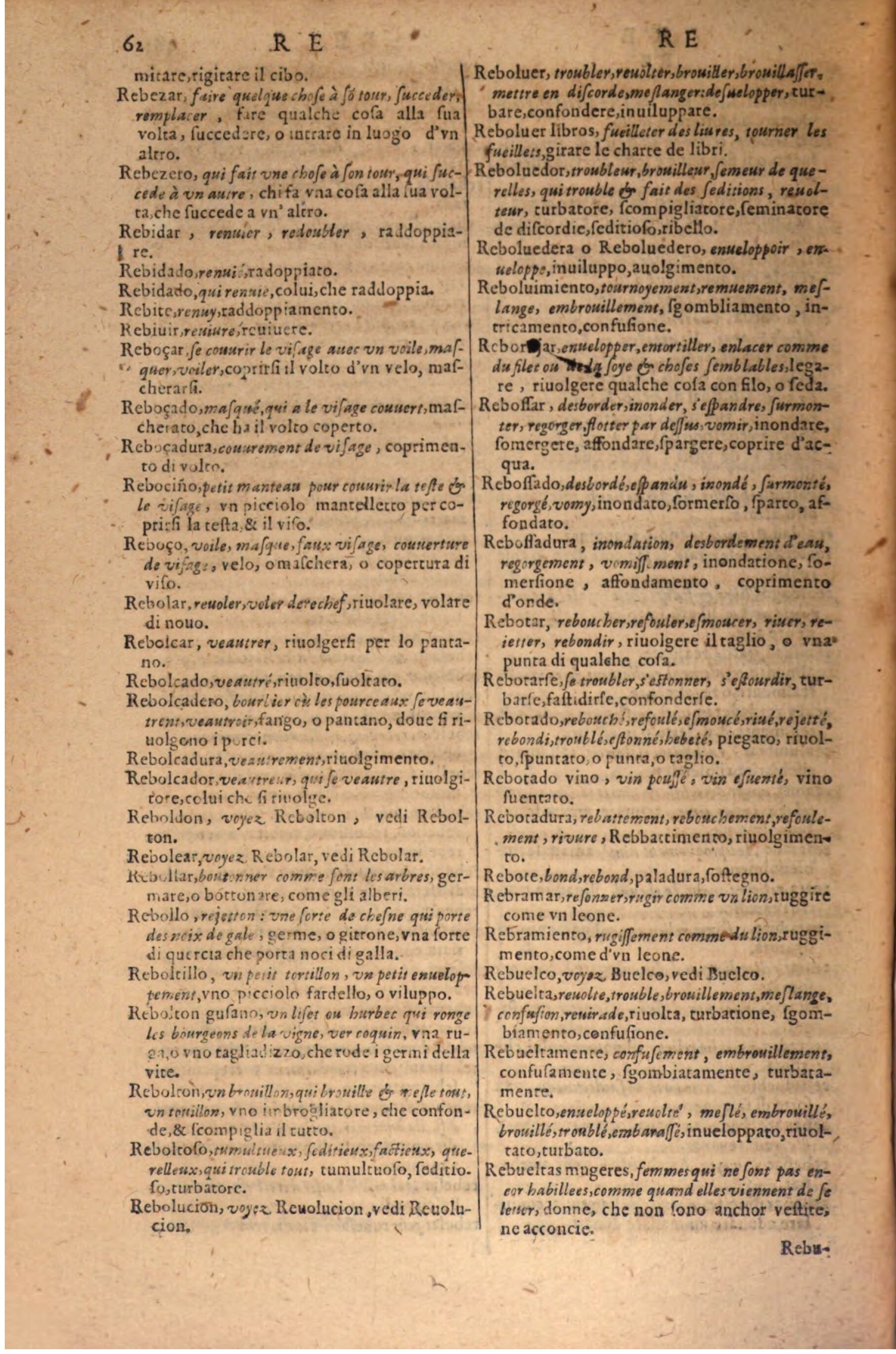 1606 - Samuel Crespin - Thresor des trois langues, francoise, italiene et espagnolle - BSB Munich