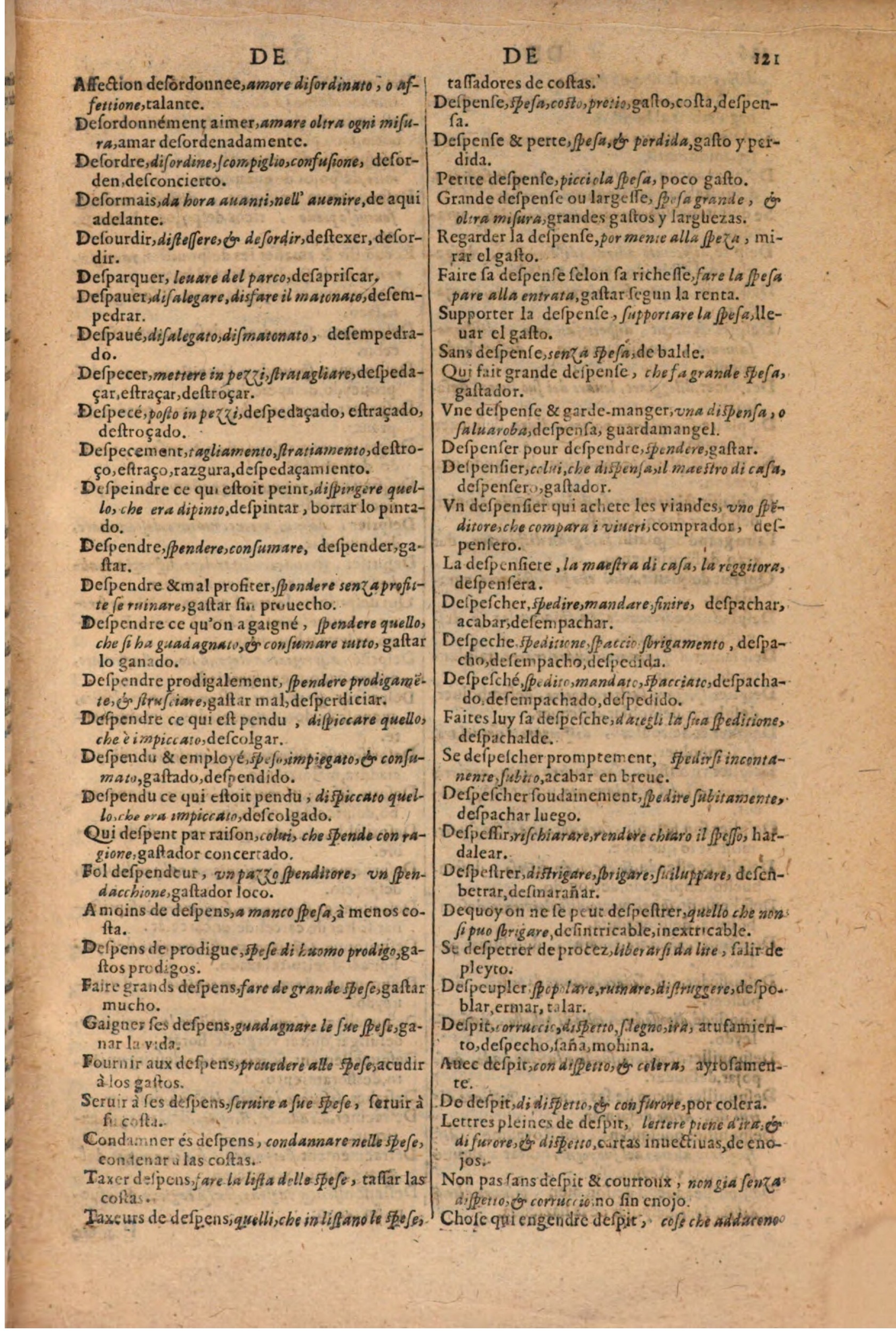 1616 - Pierre de la Rovière - Trésor des trois langues (Seconde partie) - BSB Munich