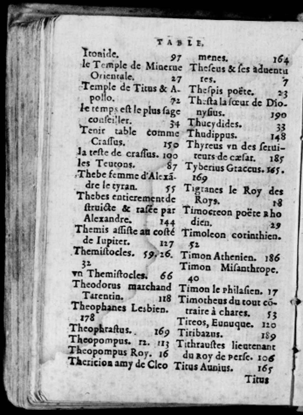 1574 - Benoît Rigaud - Trésor des vies de Plutarque - Avignon