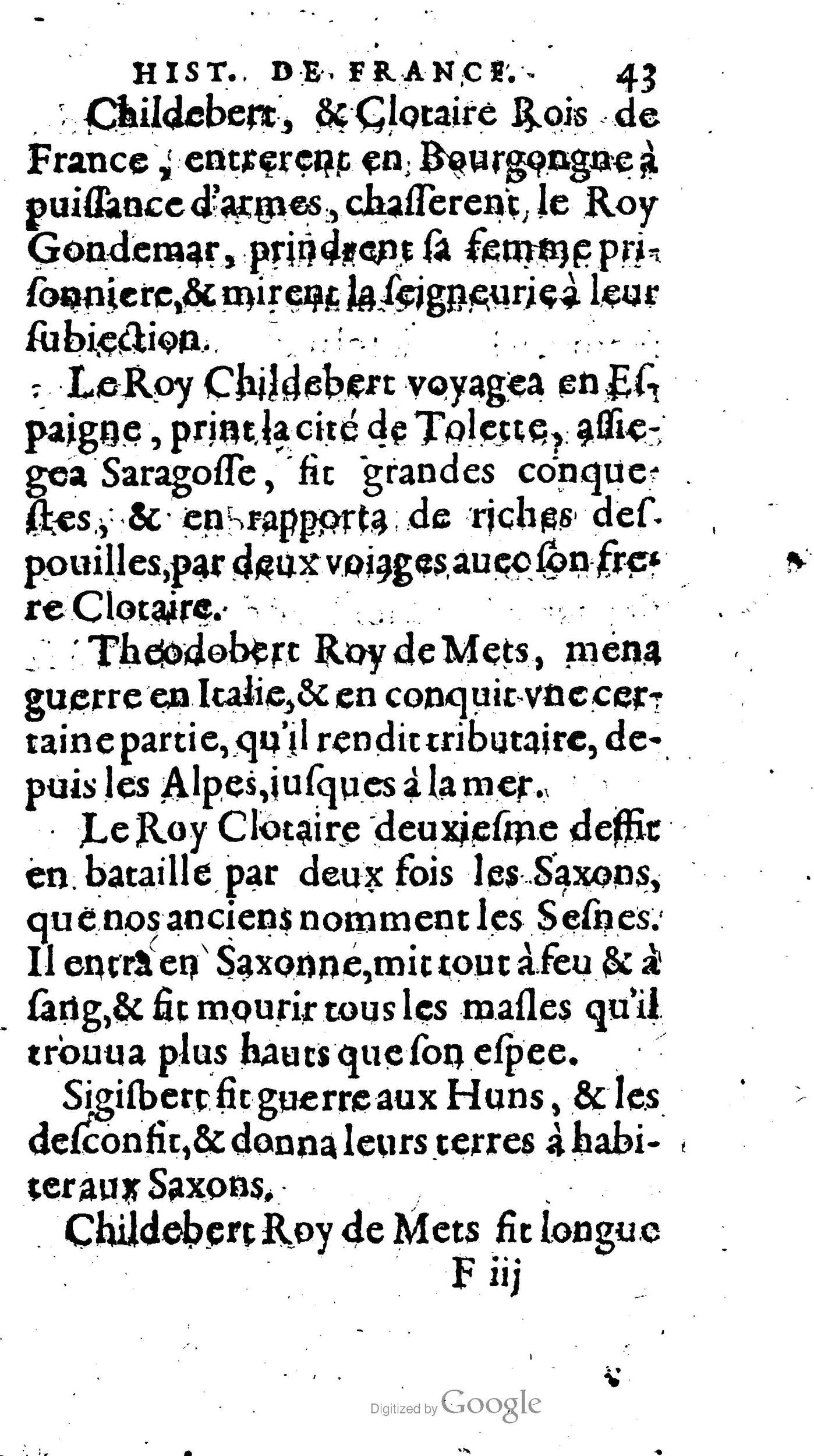 1604 - Galiot Corrozet - Trésor des histoires de France - BnF Arsenal