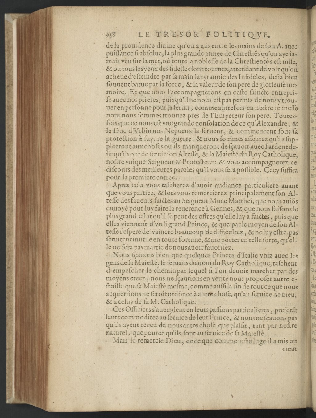 1608 - Nicolas Du Fossé - Trésor politique - BnF Tolbiac