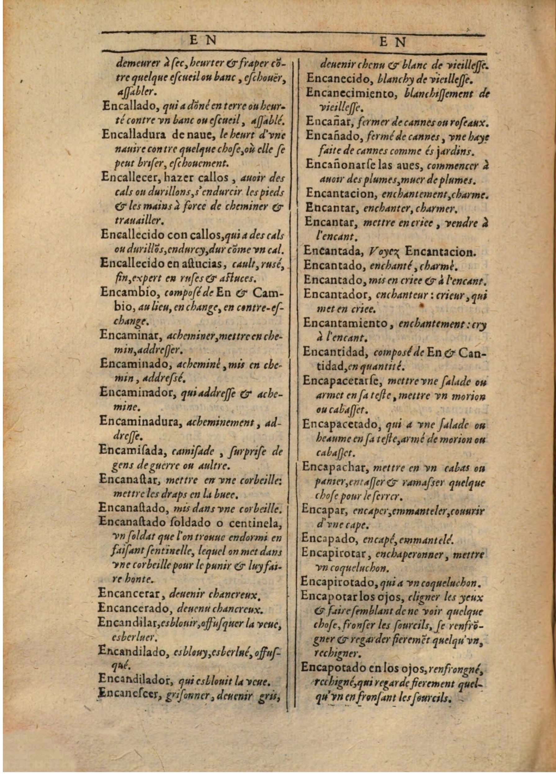 1607 - Marc Orry - Trésor des deux langues espagnole et française (Première partie) - BSB Munich 1607 - Marc Orry - Trésor des deux langues espagnole et française (Première partie) - BSB Munich
