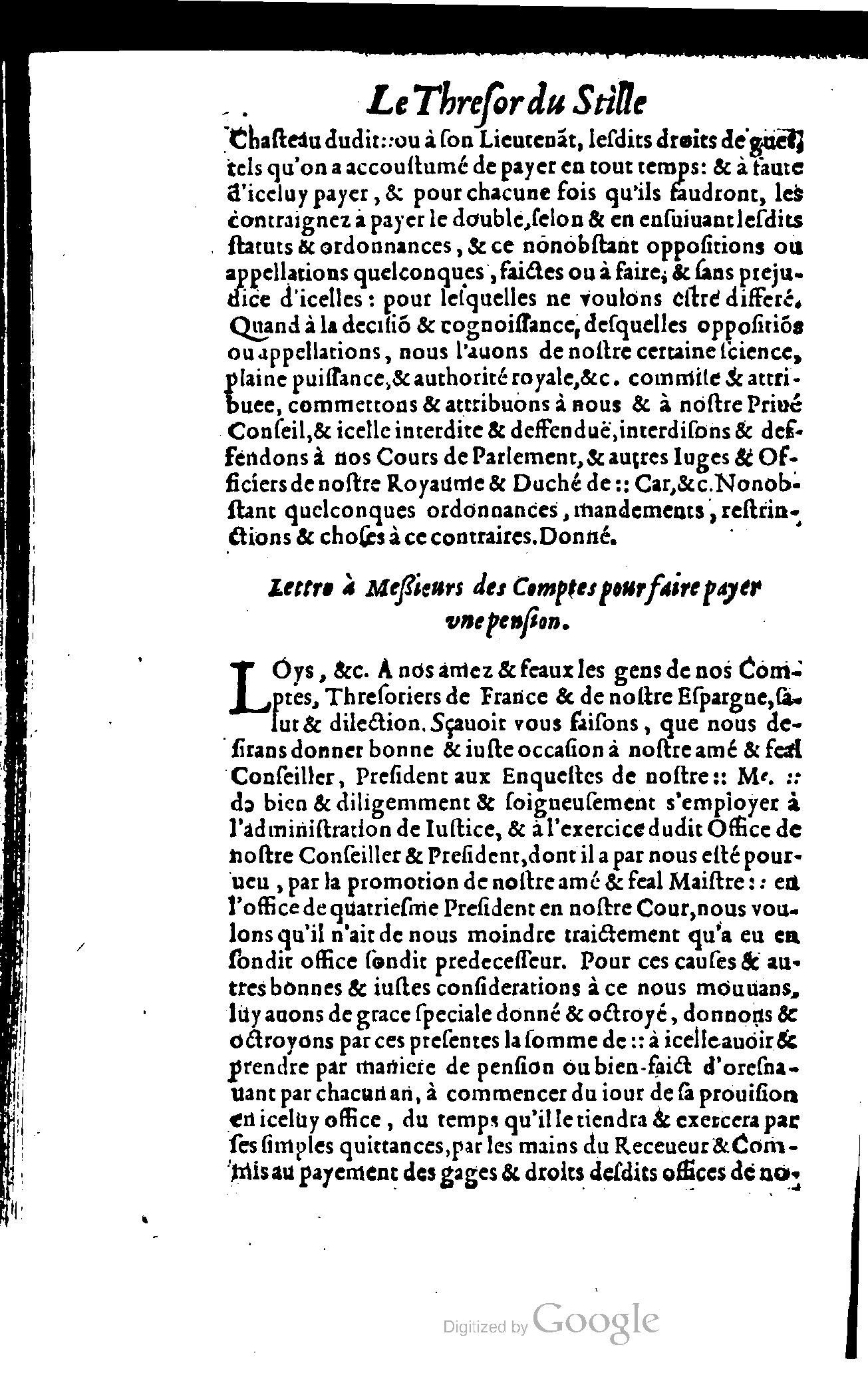 1614 - Jean Richer - Trésor du nouveau style et protocole de la chancellerie de France - BSB Munich 1614 - Jean Richer - Trésor du nouveau style et protocole de la chancellerie de France - BSB Munich