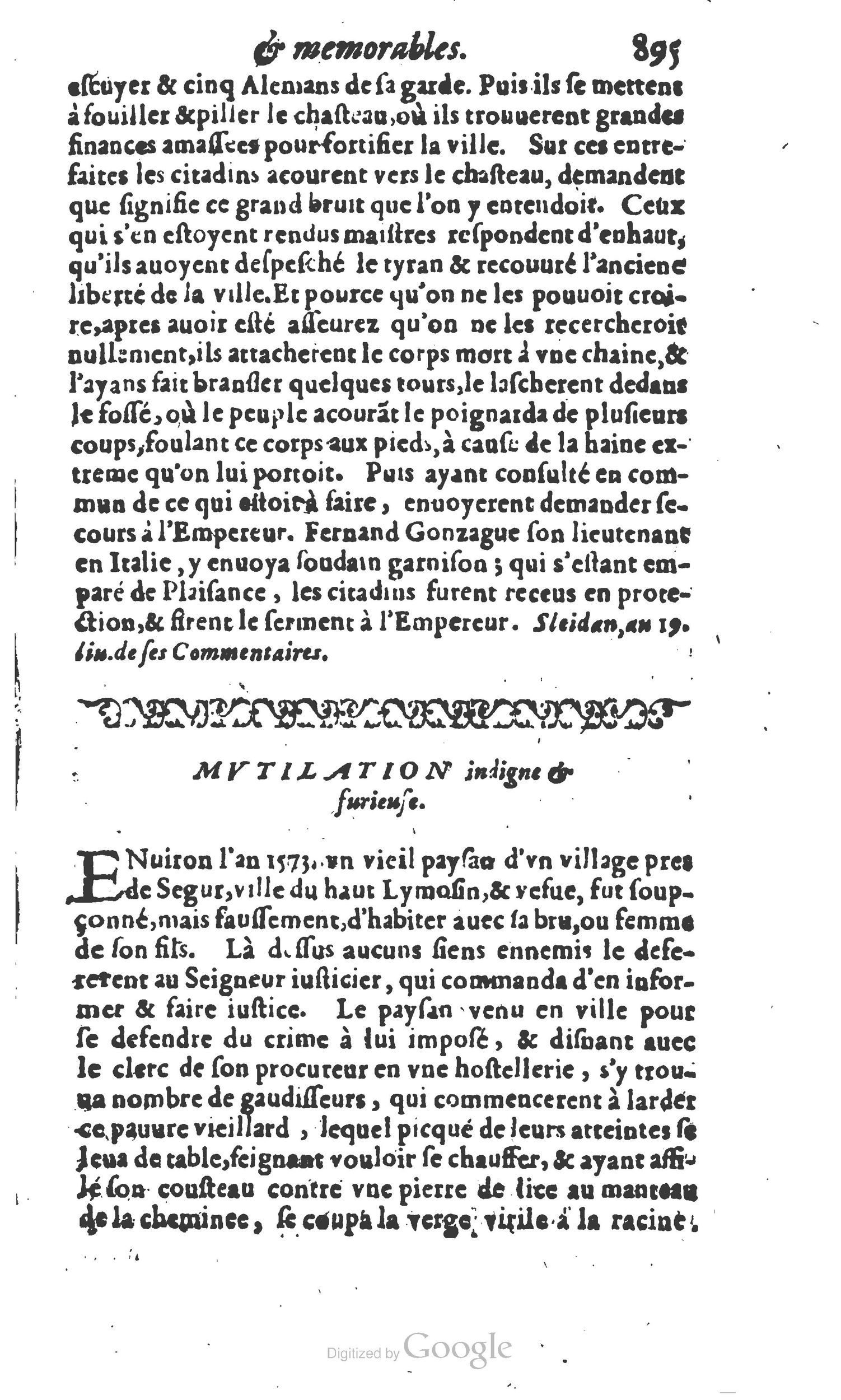1610 - Paul Marceau - Trésor d’histoires admirables et mémorables - Princeton