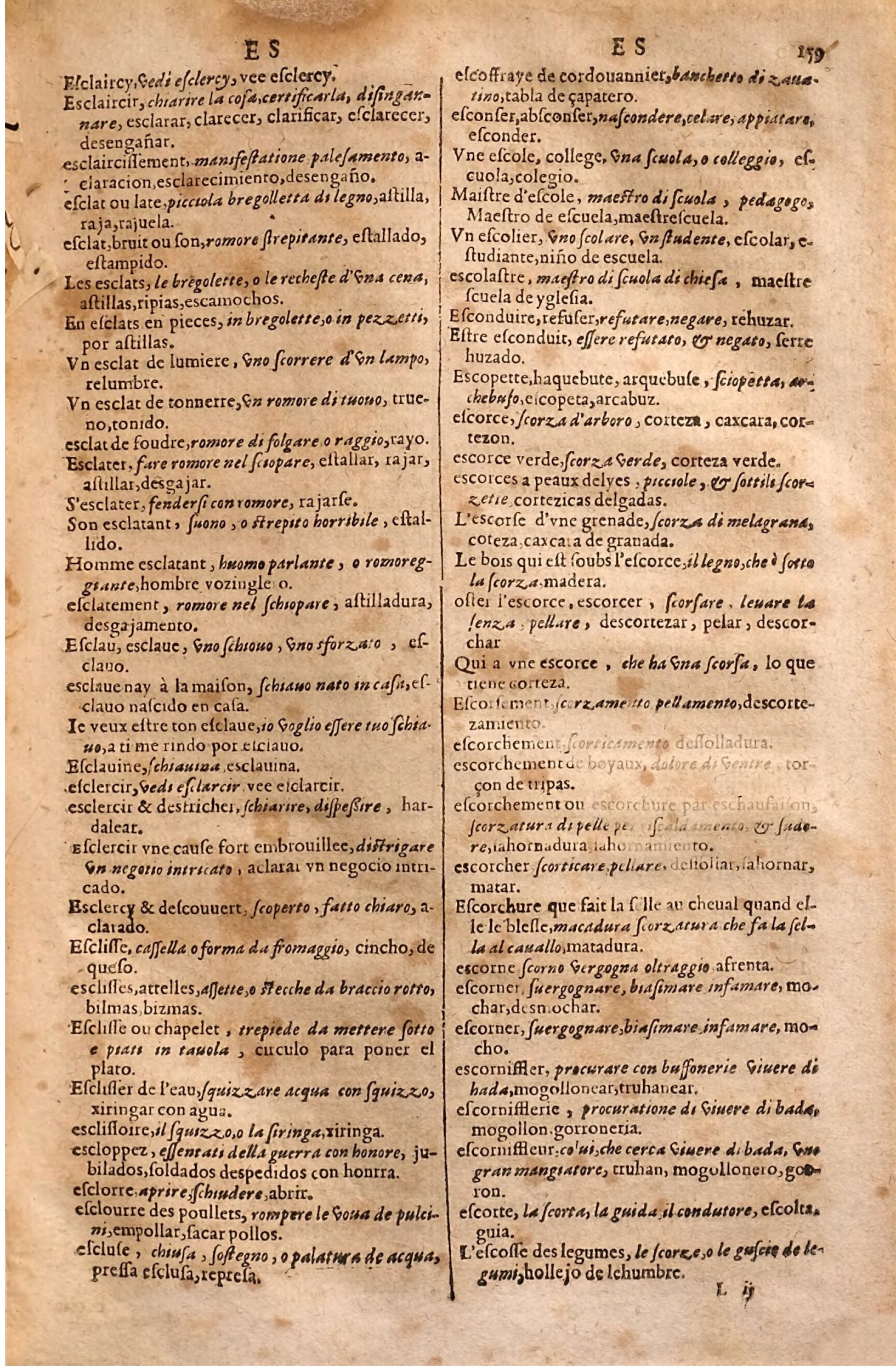1627 - Jacques Crespin - Trésor des trois langues (Seconde partie) - Regensburg