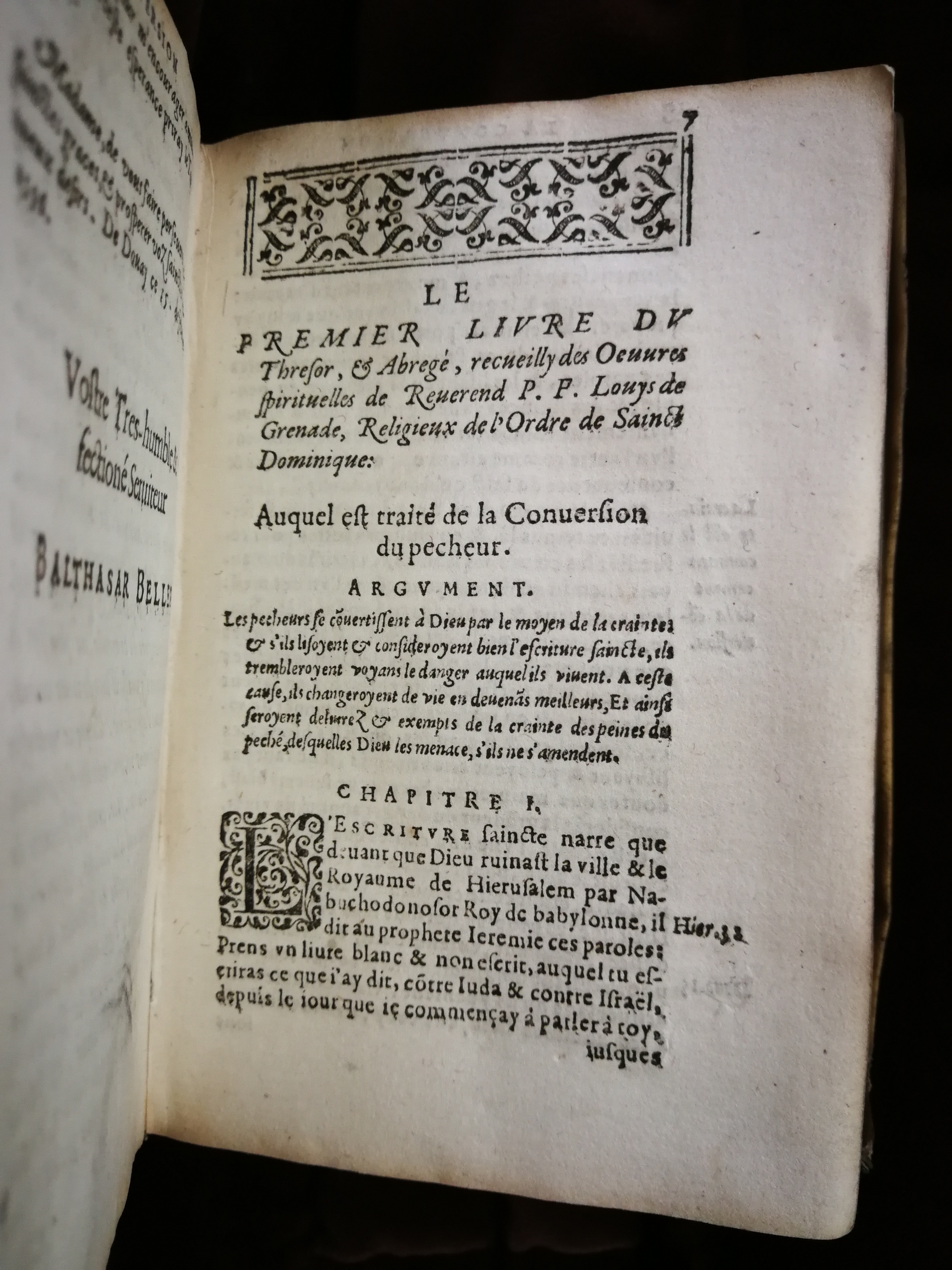 1596 - Balthazar Bellère - Trésor et abrégé de toutes les œuvres spirituelles du révérend Père F. Louis de Grenade - BU Lille 1596 - Balthazar Bellère - Trésor et abrégé de toutes les œuvres spirituelles du révérend Père F. Louis de Grenade - BU Lille