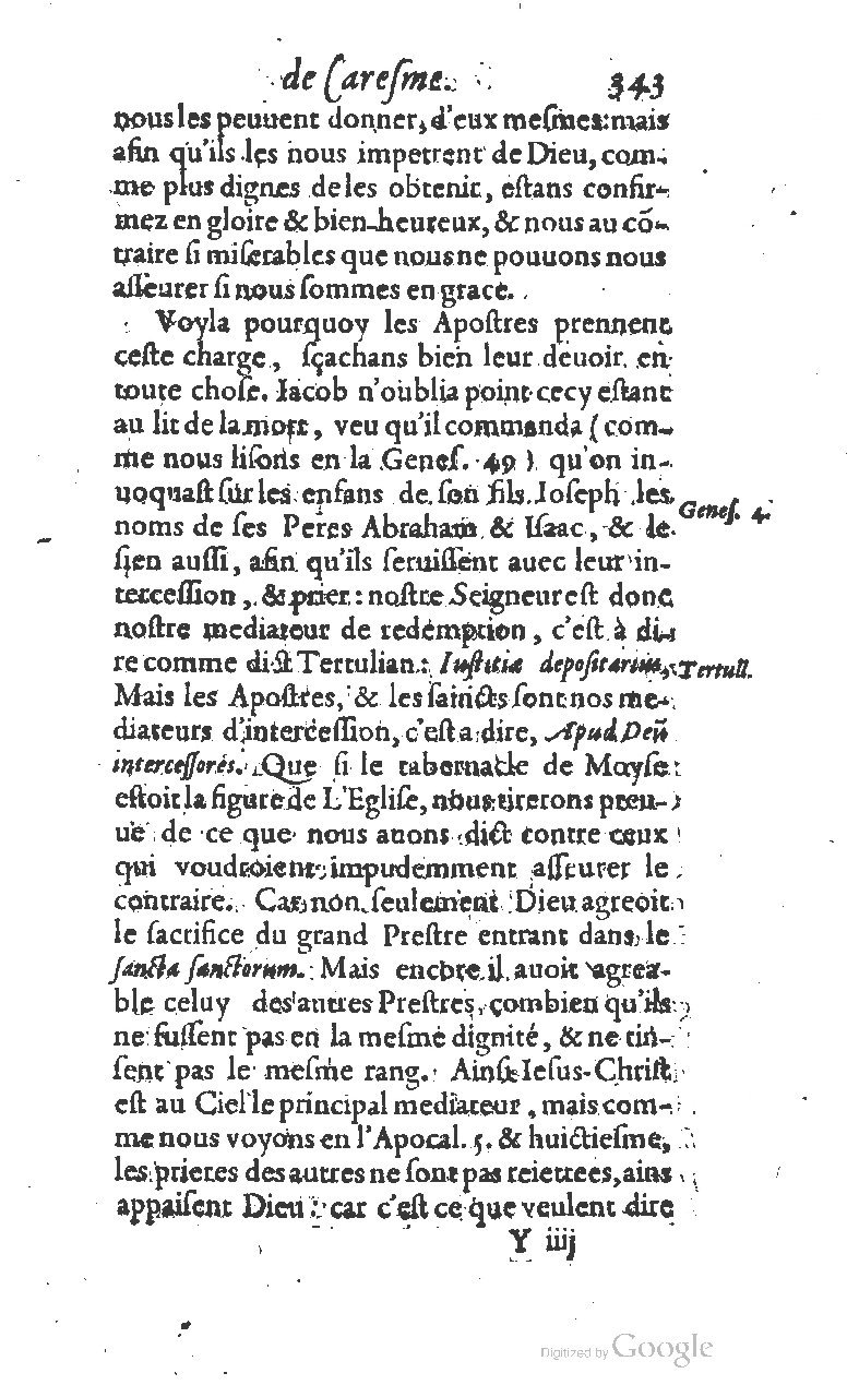 1607 - Nicolas Du Fossé - Trésor quadragésimal - T 01 - BM Lyon