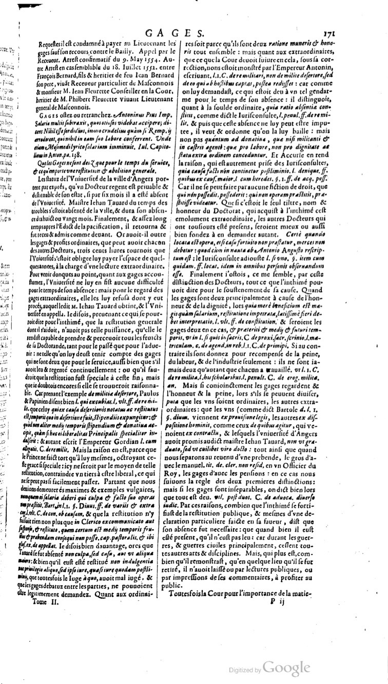 1629 - Veuve Nicolas Buon - Trésor du droit français (29620 T. 2) - BM Lyon