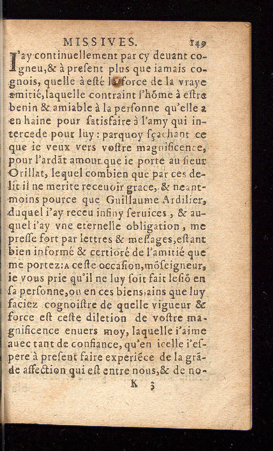 1614 - Barthélemy Vincent - Élite et Trésor des lettres missives - Bâle