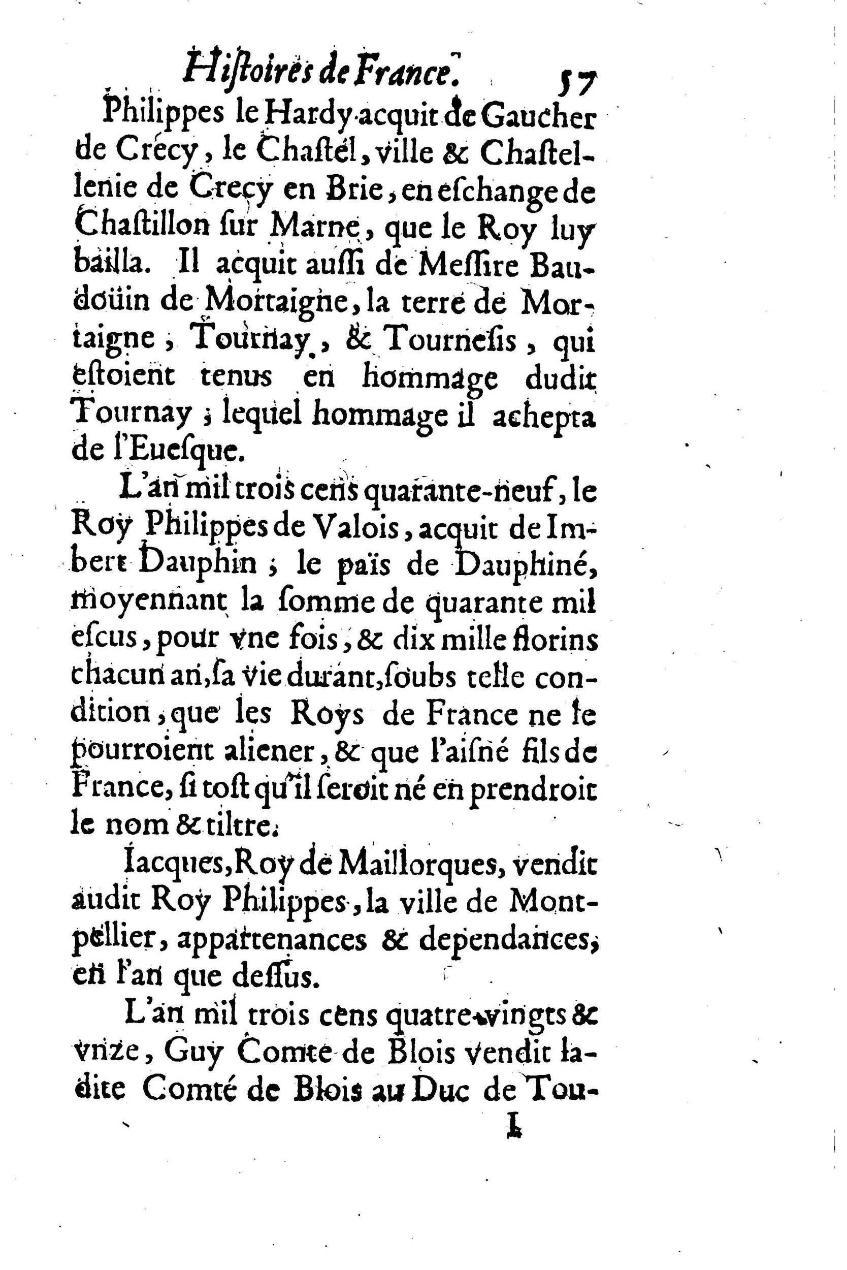 1633 - Jean Corrozet - Trésor des histoires de France - BM Lyon 1633 - Jean Corrozet - Trésor des histoires de France - BM Lyon